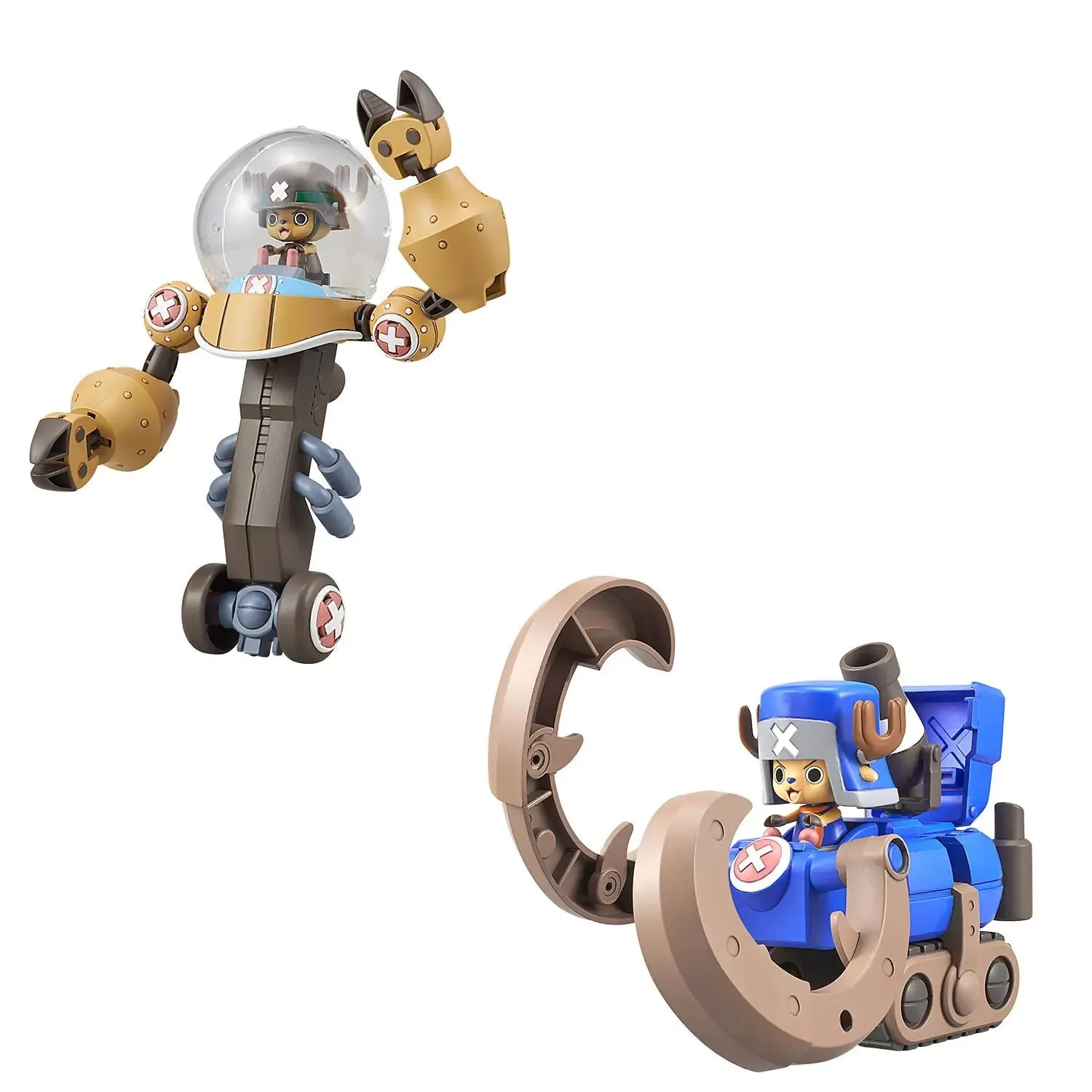 Bandai One Piece Chopper Robot Super 02 Heavy Armor & 03 Horn Dozer Model Kit Cultural Icon