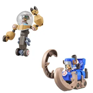 Bandai One Piece Chopper Robot Super 02 Heavy Armor & 03 Horn Dozer Model Kit Cultural Icon