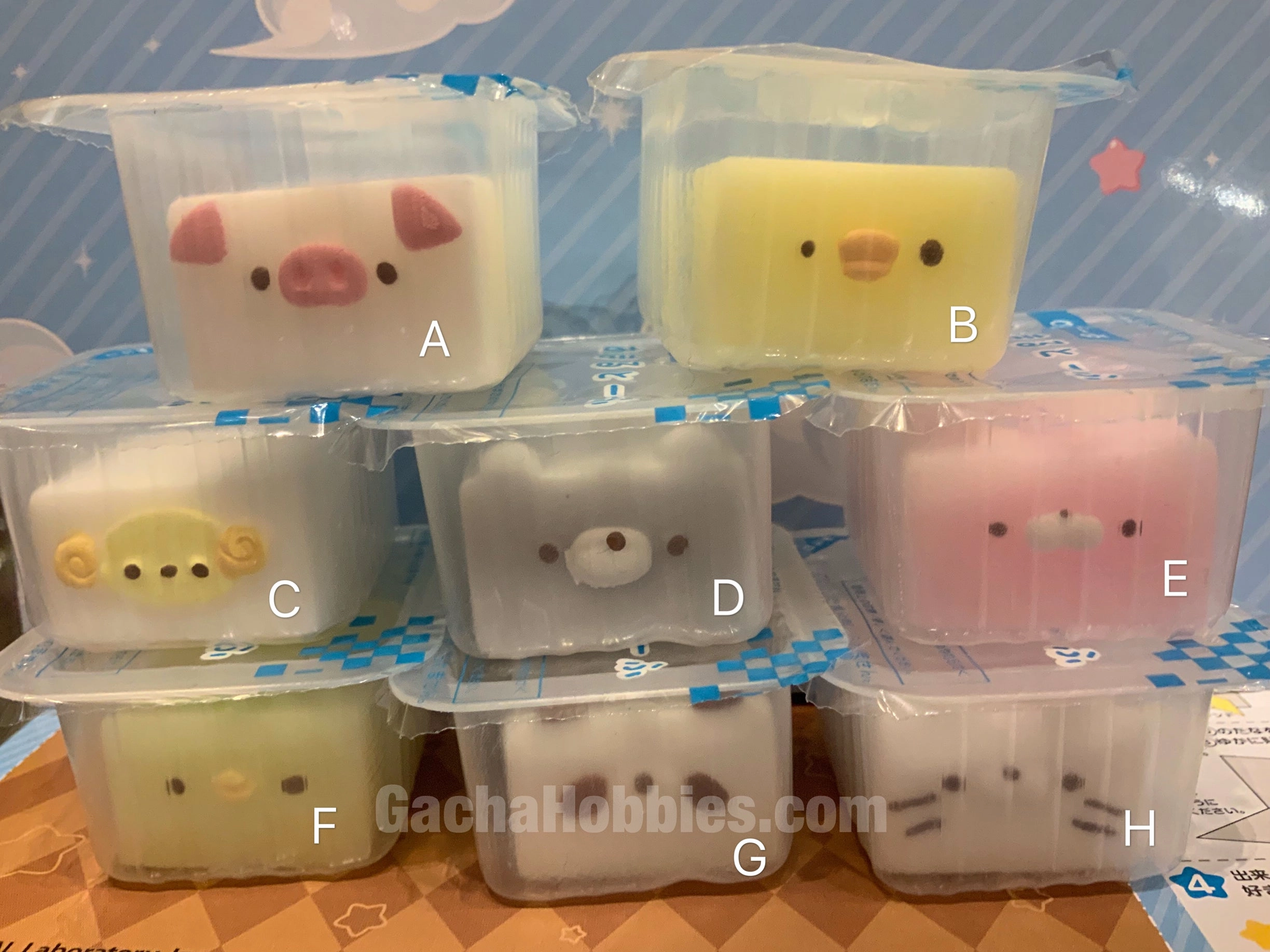 Mochi Squishy Animal Tofu 8 Pieces Set (In-stock) Superhero Goods Fantasy Toy