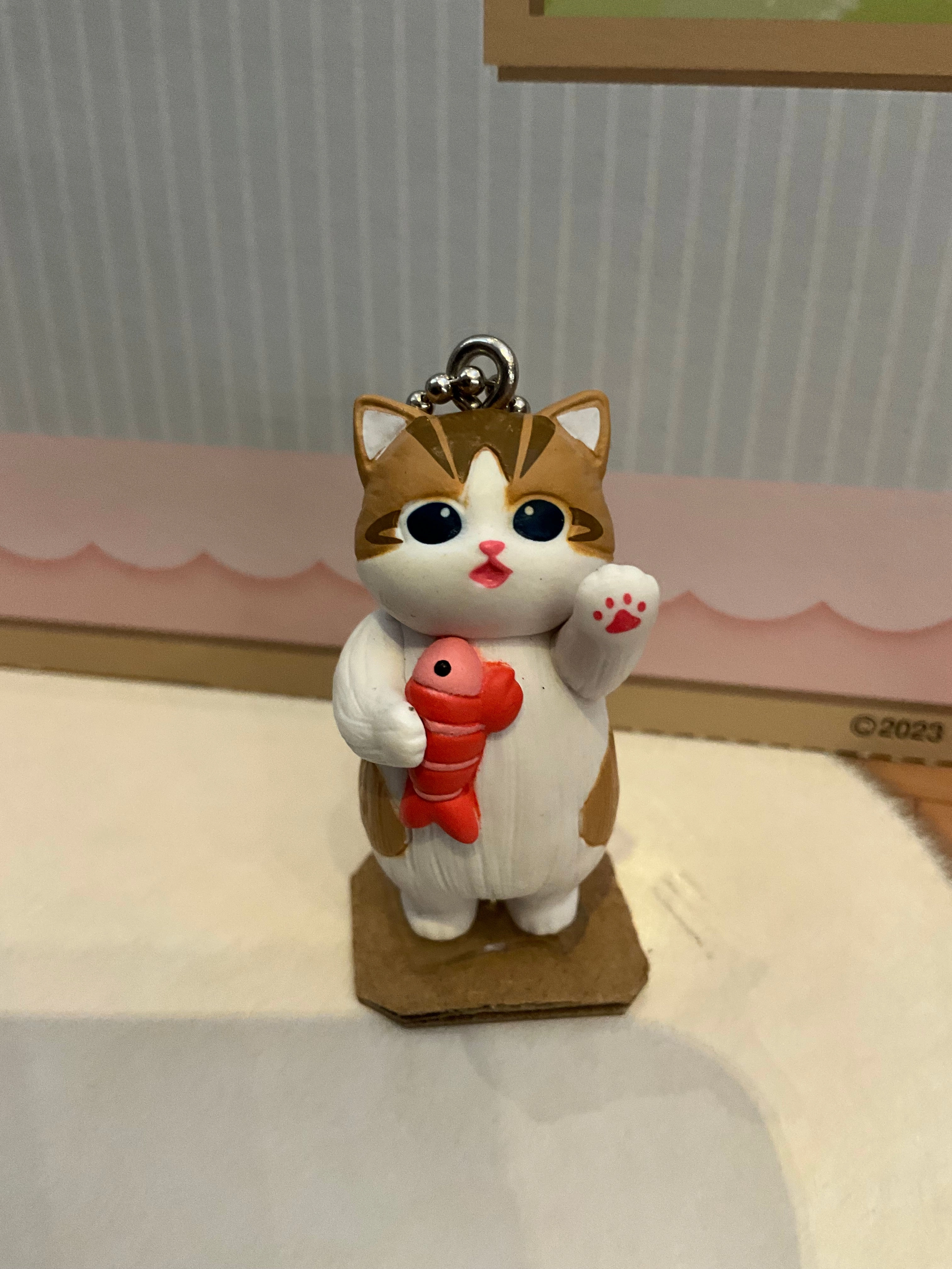 Mofusand Cats with Different Items Small Figure Keychain 5 Pieces Set (In-stock) Creative Display