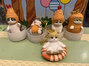 Vinyl Article Mofusand Shrimp Tempura Figure Keychain 5 Pieces Set (In-stock)