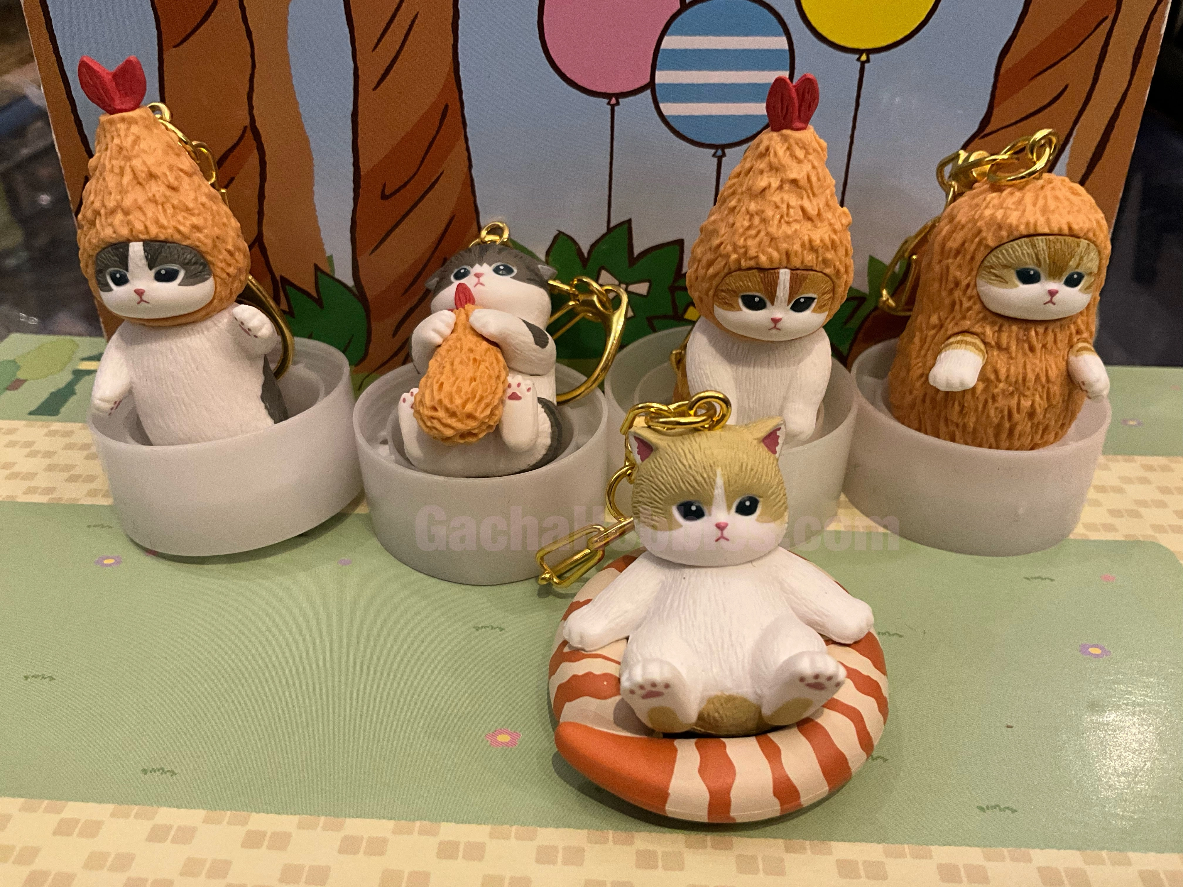 Vinyl Article Mofusand Shrimp Tempura Figure Keychain 5 Pieces Set (In-stock)