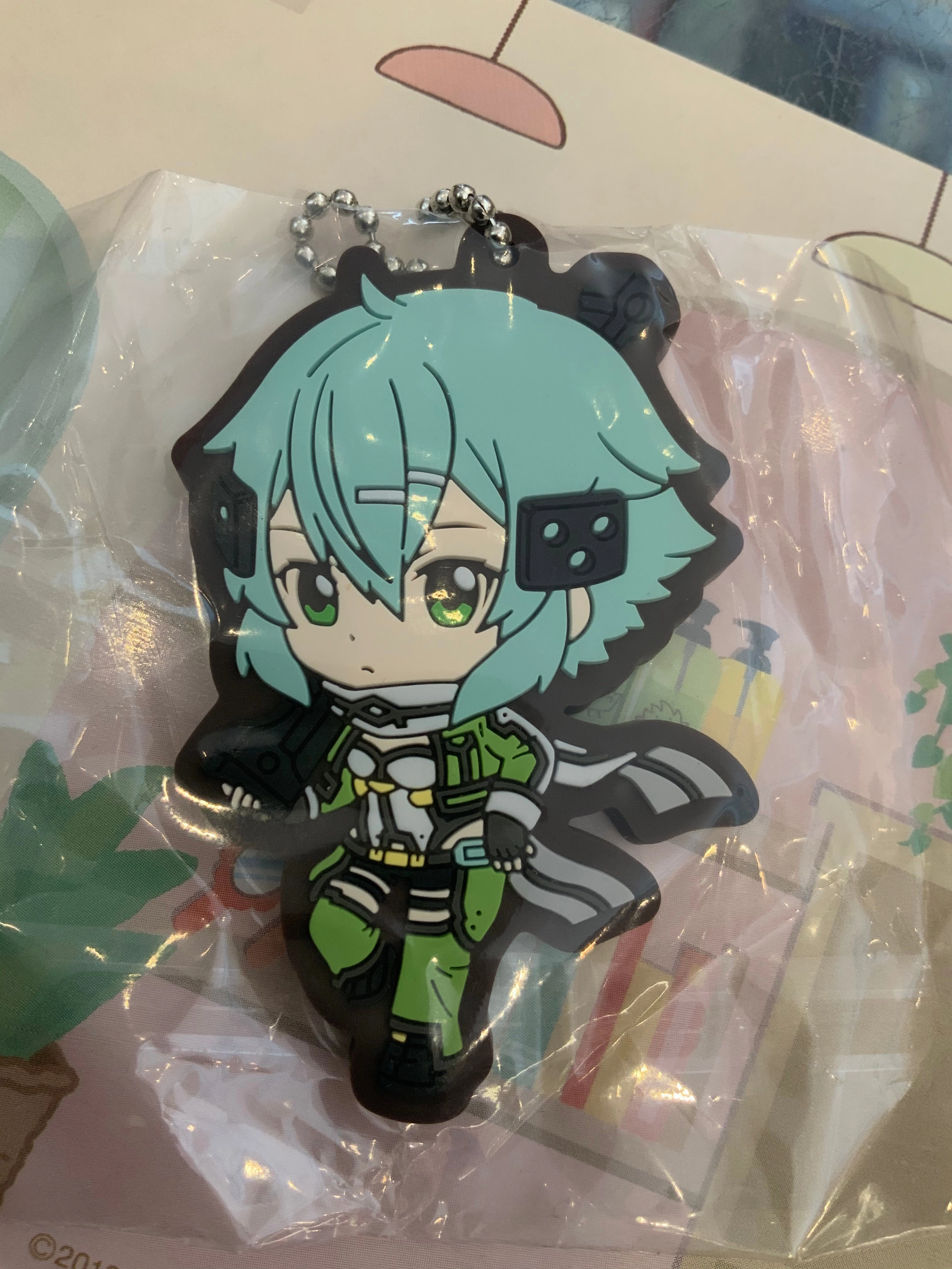 Story Driven Sword Art Online 10th Anniversary Flat Rubber Keychain 8 Pieces Set (In-stock)