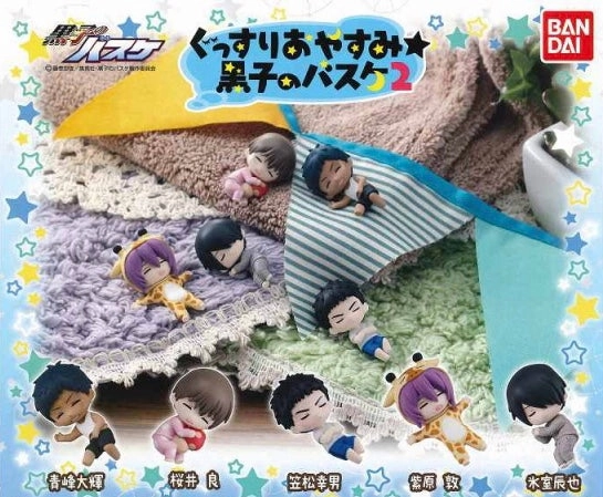 Swapable Head Greek Statue Kuroko no Basketball Characters Sleeping Mini Figure Vol.2 5 Pieces Set (In-stock)