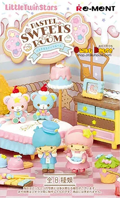 Exclusive Find Unboxing Premium Collectible Item Mystery Finds [Blind Box] Little Twin Stars Pastel Sweets Room - Re-Ment