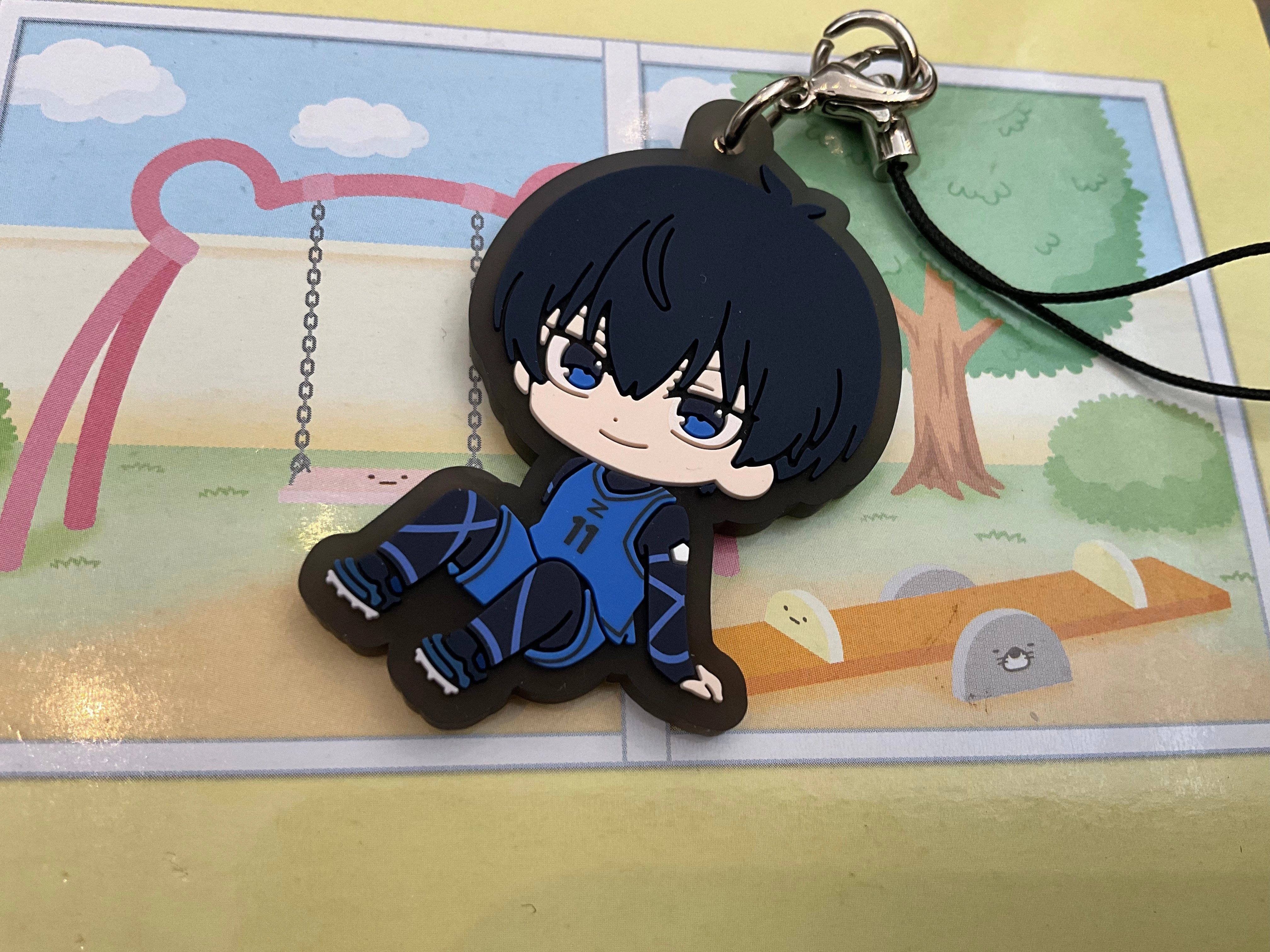 Movie Statue Chibi Article Blue Lock Characters Break Time Rubber Keychain Vol.1 5 Pieces Set (In-stock)