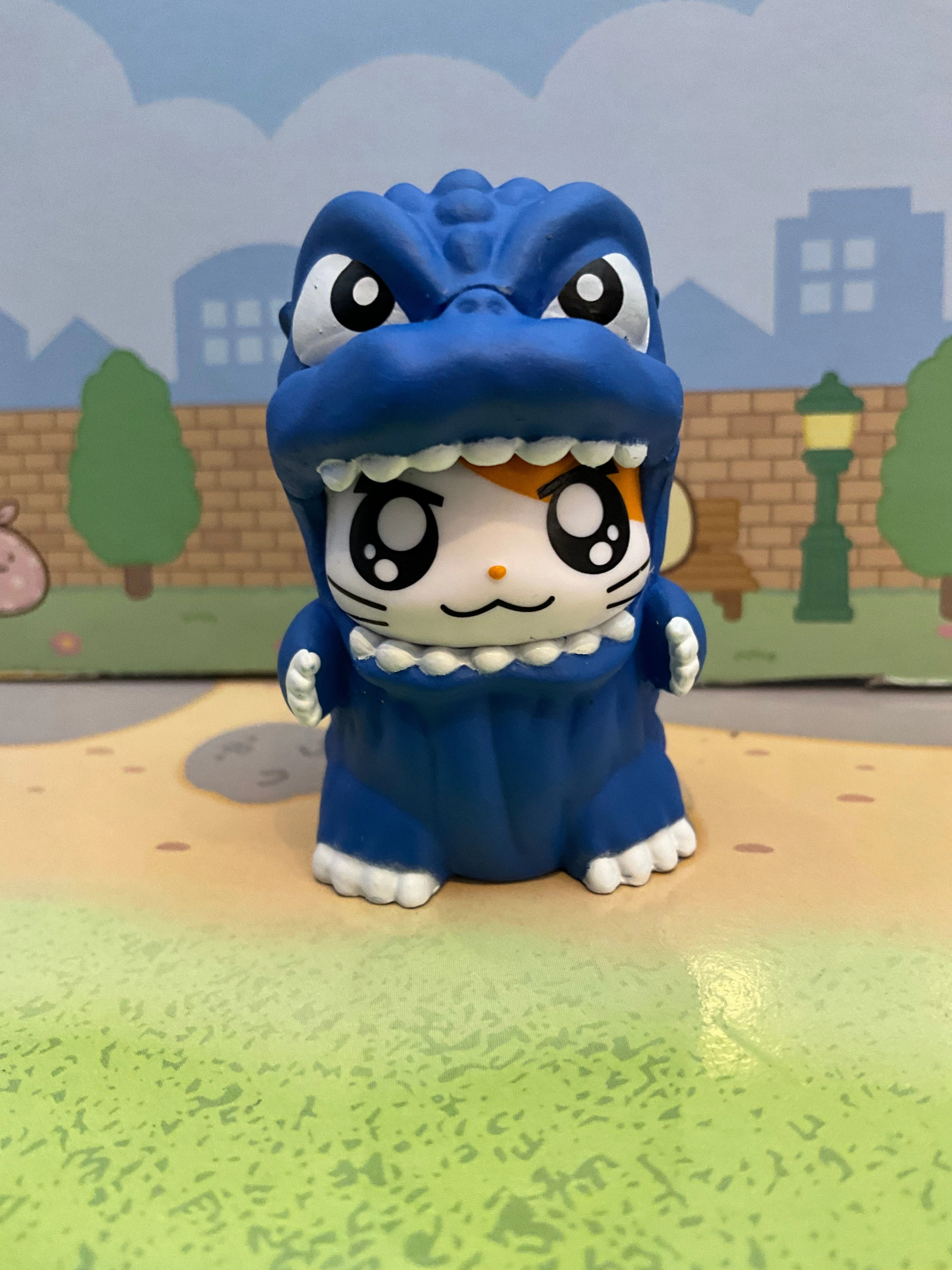 Vinyl Product Narabudesu Colorful Godzilla x Hamtaro Small Figure 5 Pieces Set (In-stock)