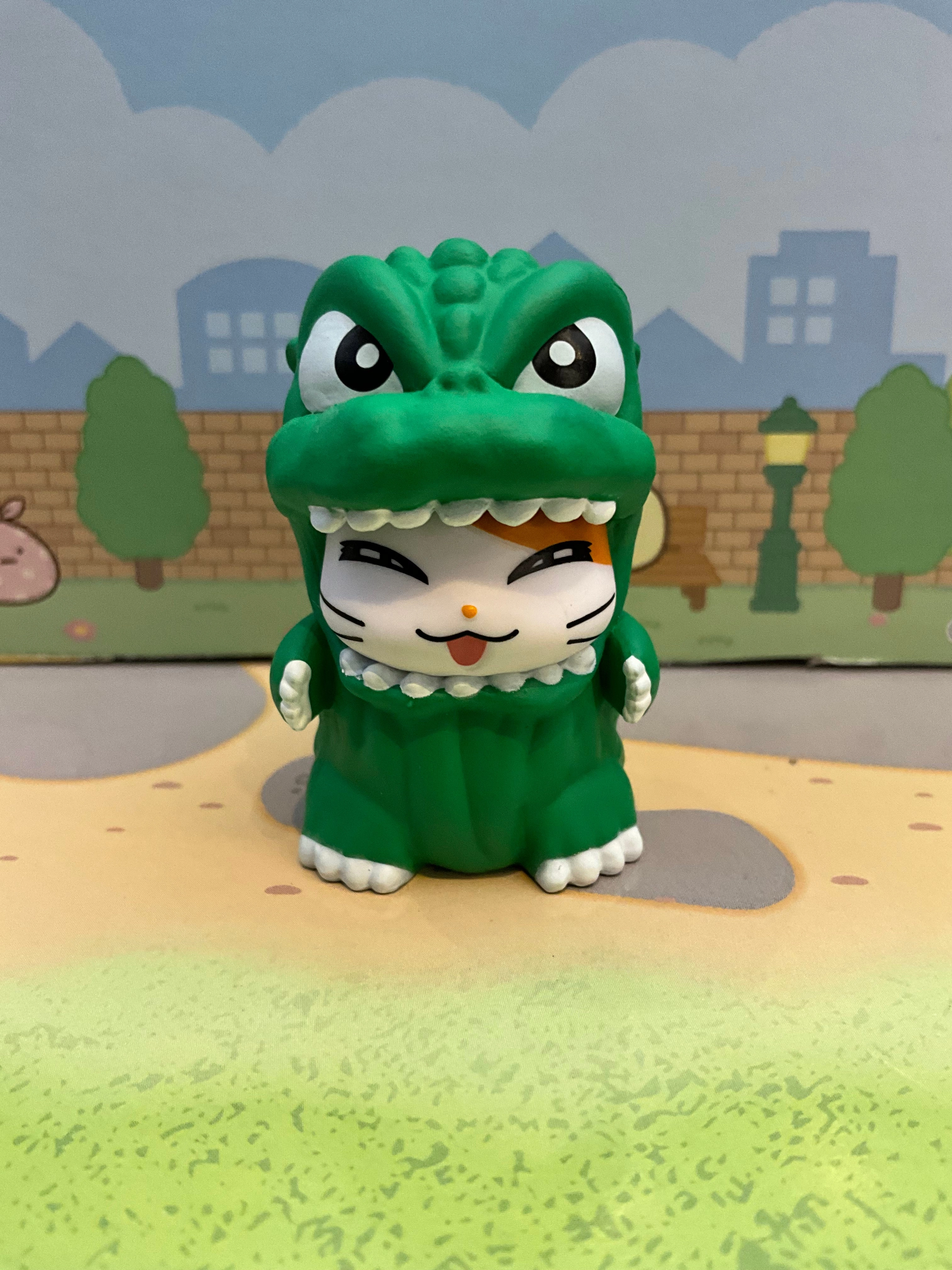 Gaming Model Display Base Narabudesu Colorful Godzilla x Hamtaro Small Figure 5 Pieces Set (In-stock)