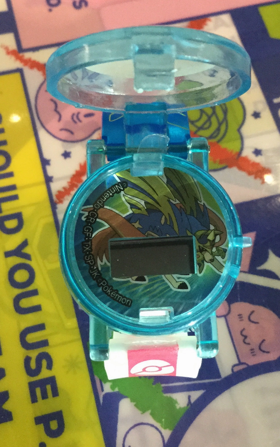 Small Statue Pokemon Sword and Shield Character Digital Watch 6 Pieces Set (In-stock)