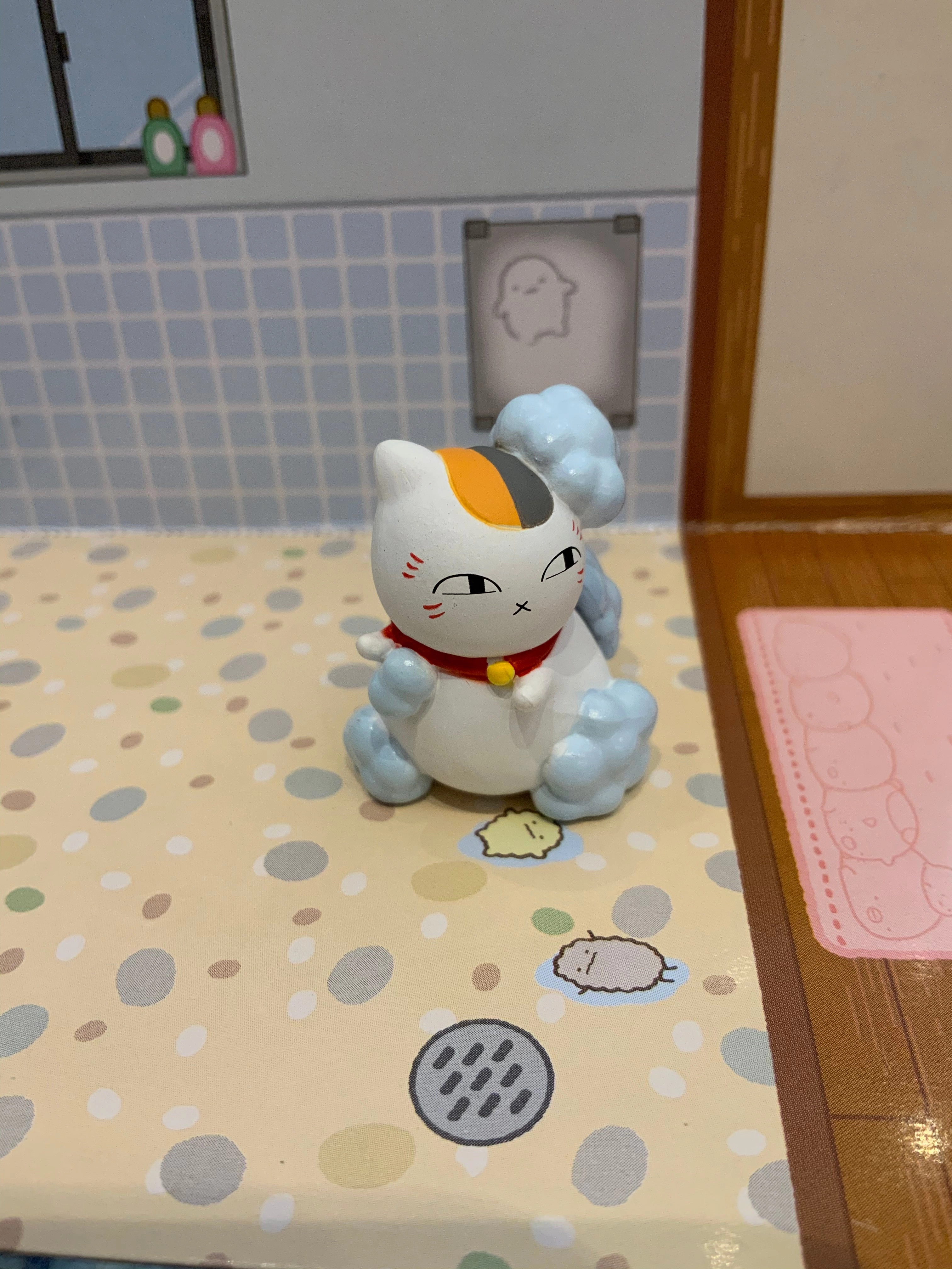 Neko Sensei Bath Figure 5 Pieces Set (In-stock) Emotional Connection Gaming Display