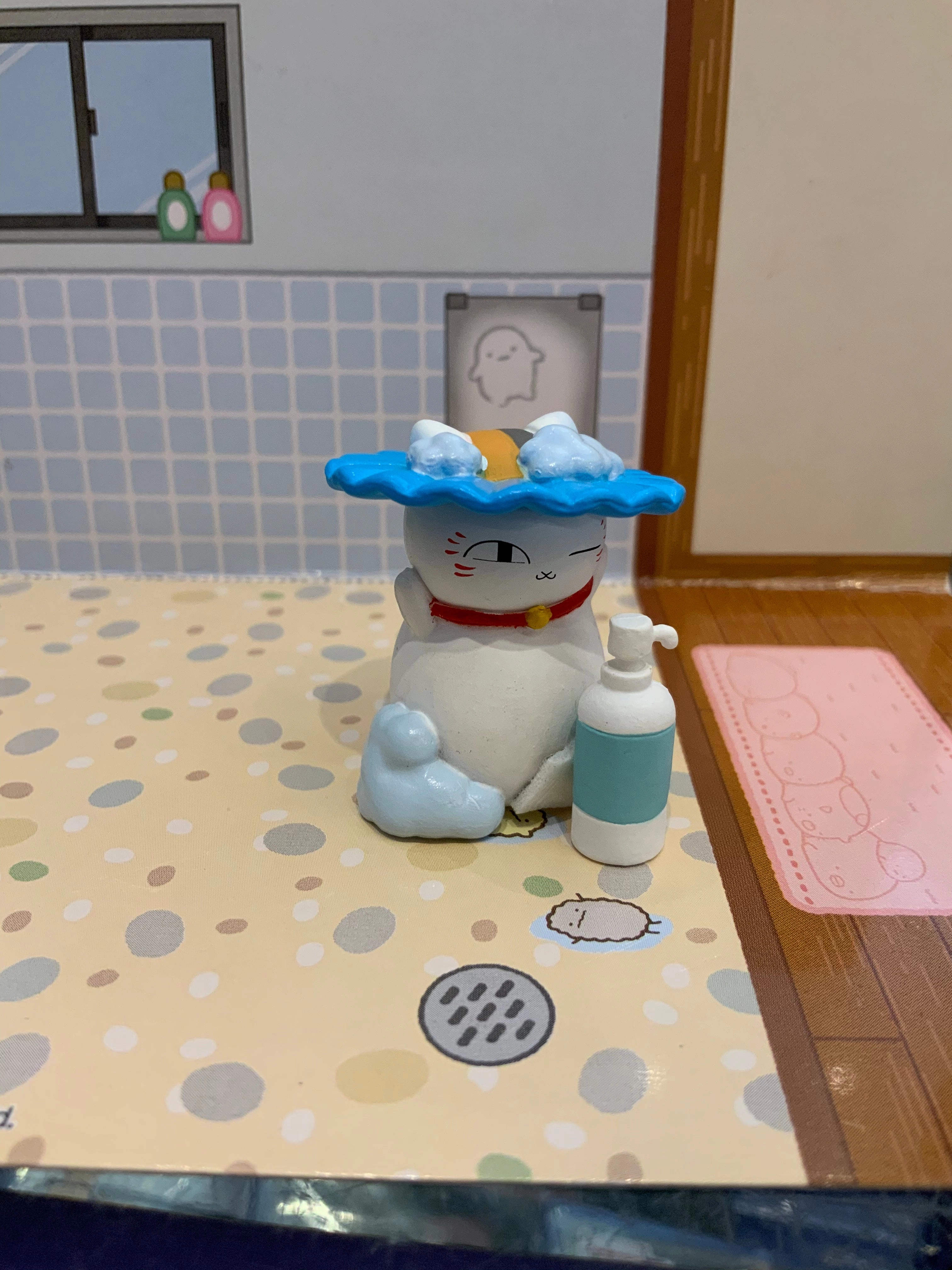 Neko Sensei Bath Figure 5 Pieces Set (In-stock) Studio Ghibli Underground Scene