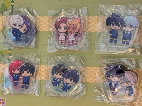 Character Item NIC Blue Lock Characters Small Acrylic Stand 6 Pieces Set (In-stock)