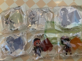 Chibi Figure NIC Bungo Stray Dogs Character Acrylic Keychain 6 Pieces Set (In-stock)