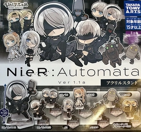 Anime Showcase Gallery Art NieR Automata Ver 1.1a Characters Chibi Acrylic Stand 8 Pieces Set (In-stock)
