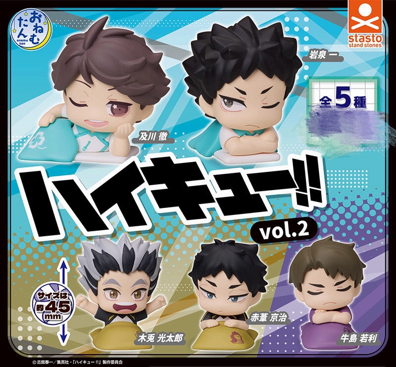 Bird Model Limited Showcase Haikyuu Character Sleeping Mini Figure Vol.2 5 Pieces Set (In-stock)