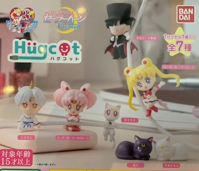 Mini Statue Themed Exhibit Hugcot Sailor Moon Character Cable Holder Figure 7 Pieces Set (In-stock)