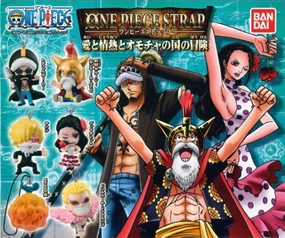 Baroque Figure One Piece Strap Mera Mera No Mi Trafalgar Character Figure Keychain 6 Pieces Set (In-stock)