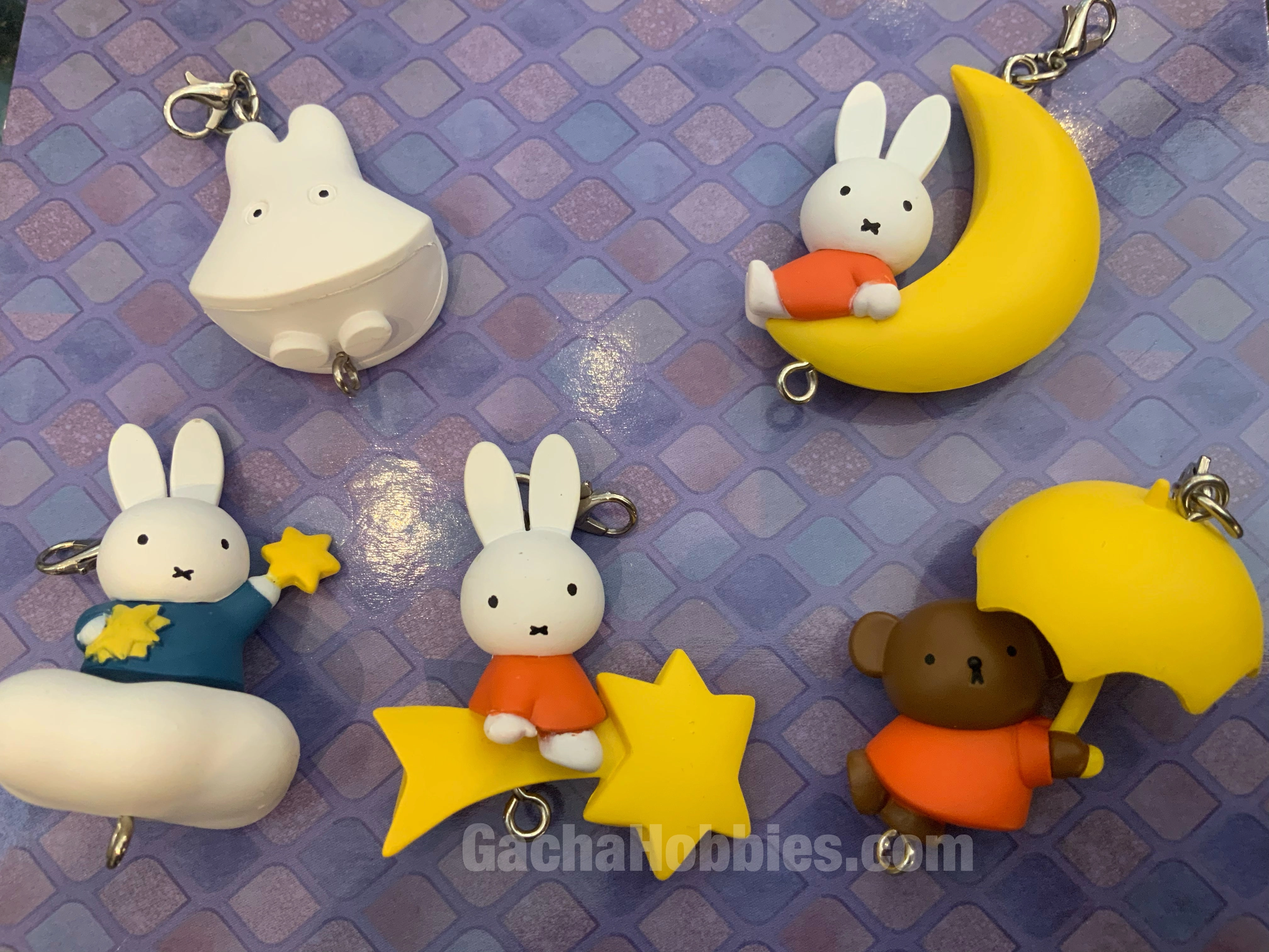 Miffy Starry Sky Characters Figure Keychain 5 Pieces Set (In-stock) Enthusiast Grade