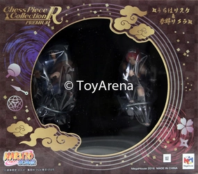PVC Piece Megahouse Naruto Shippuden Sasuke and Sakura Chesspiece Collection Set of 2 Pieces