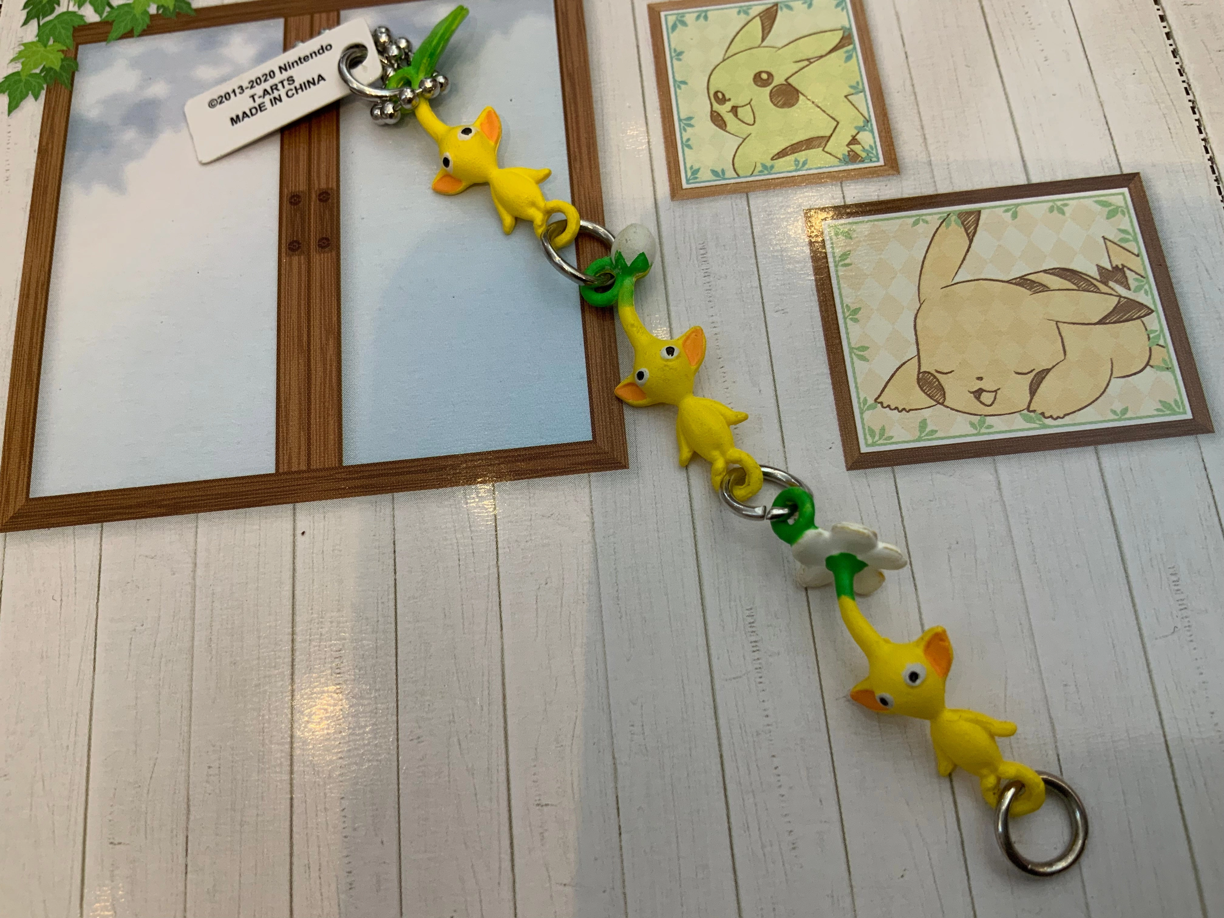 Pixar Character Miniature Merchandise Pikmin 3 Character Figure Keychain 5 Pieces Set (In-stock)