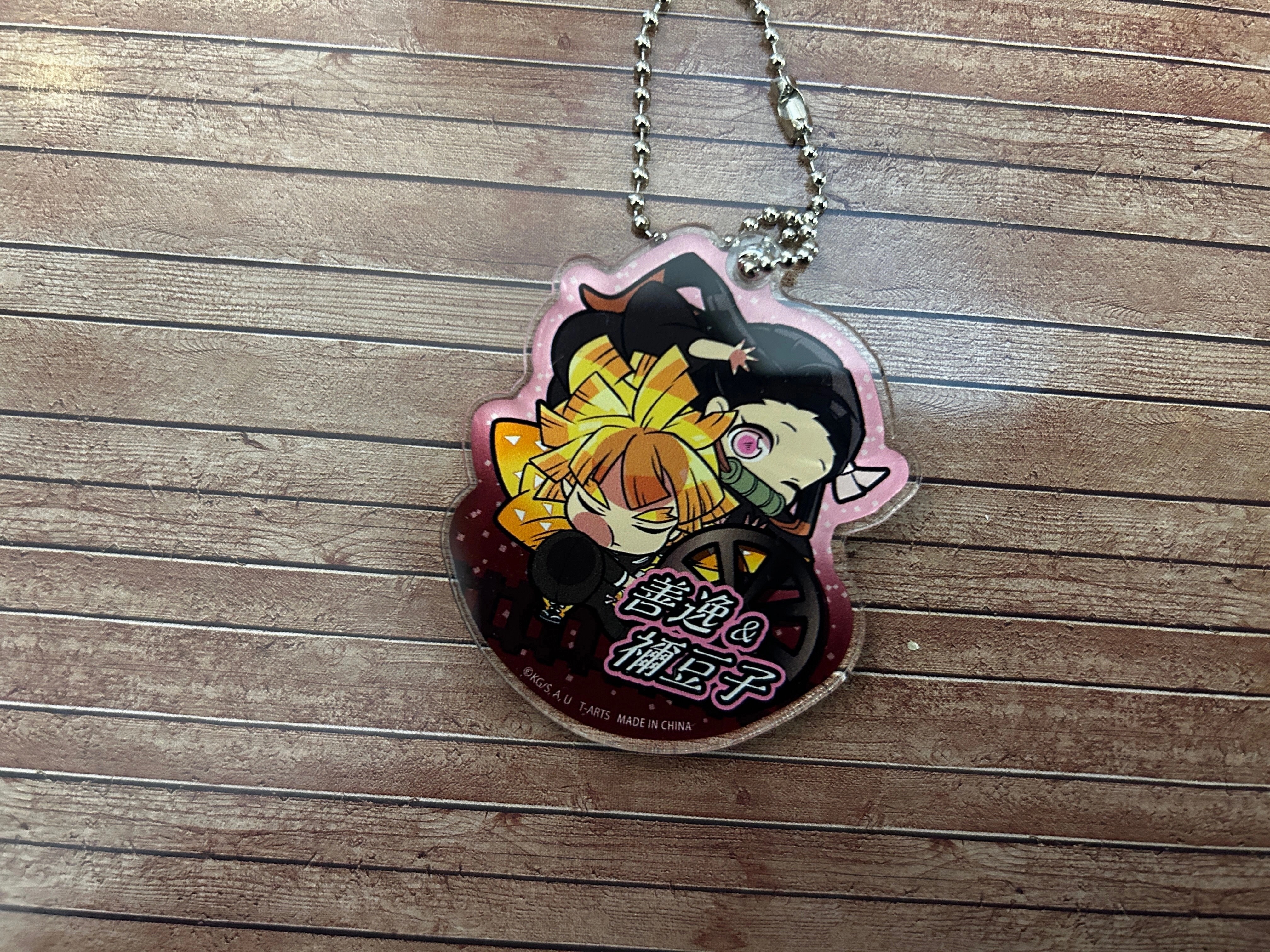 Chibi Figure Cartoon Network Pita Deforme Kimetsu no Yaiba Demon Slayer Character Mugen Train Acrylic Keychain 10 Pieces Set (In-stock)