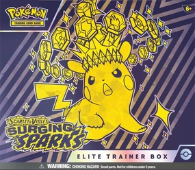 Pok??mon | TCG: S & V: Surging Sparks (SV08) | Elite Trainer Box Train Model Battle Reenactment