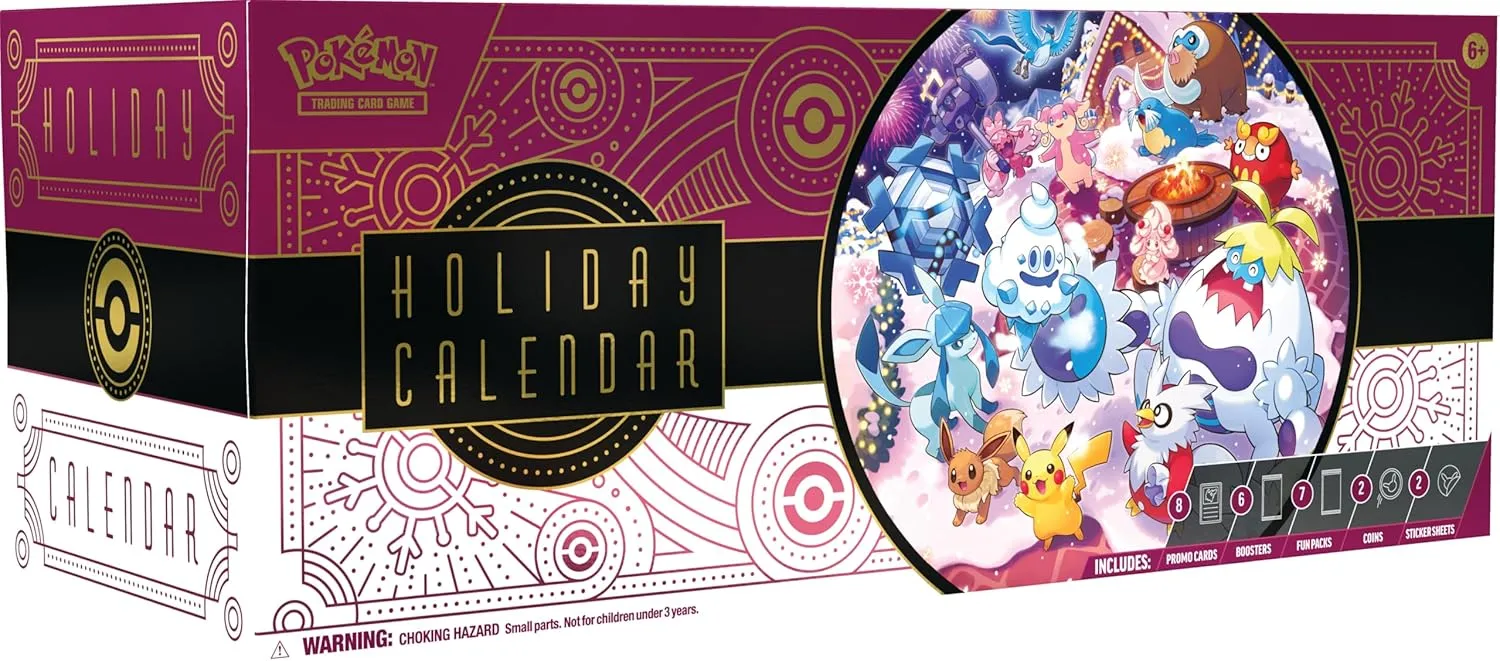 Premium Jewel Pokemon TCG Holiday Calendar 2025 Posable Model