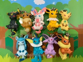 Robot Object Bathroom Accent Pokemon Eevee Evolutions Figure Keychain 9 Pieces Set (In-stock)