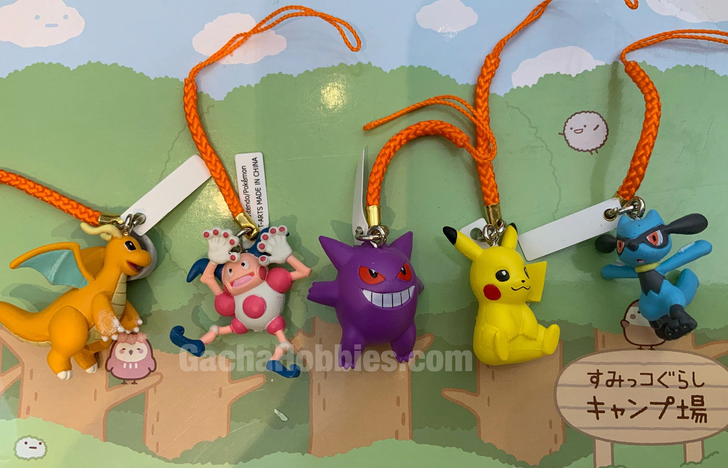 Vinyl Collectible Anime Merchandise Pokemon Go Adventure Together Keychain 5 Pieces Set (In-stock)