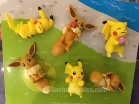 Pokemon Pikachu Eevee Figure 6 Pieces Set (In-stock) Avid Fan Action Statue