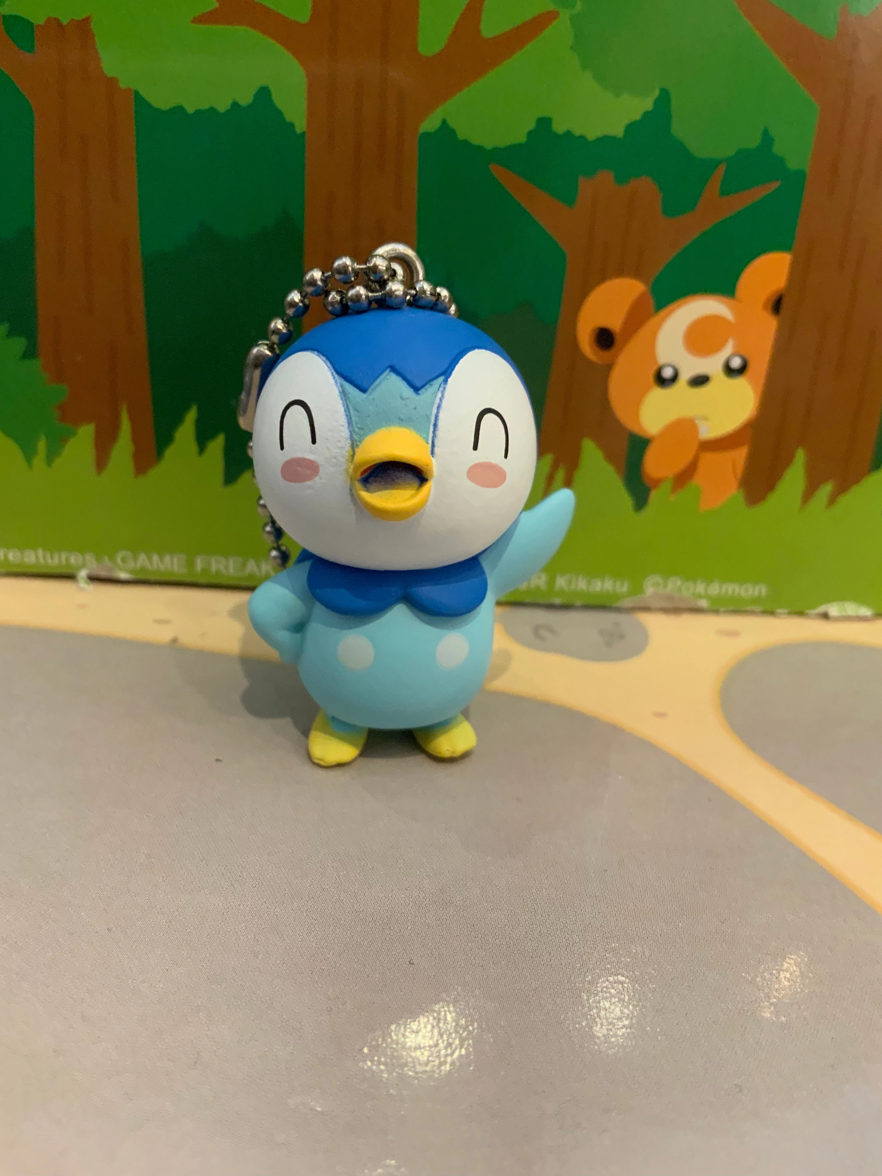 Customizable Toy Action Collection Pokemon Piplup Collection Figure Keychain 5 Pieces Set (In-stock)