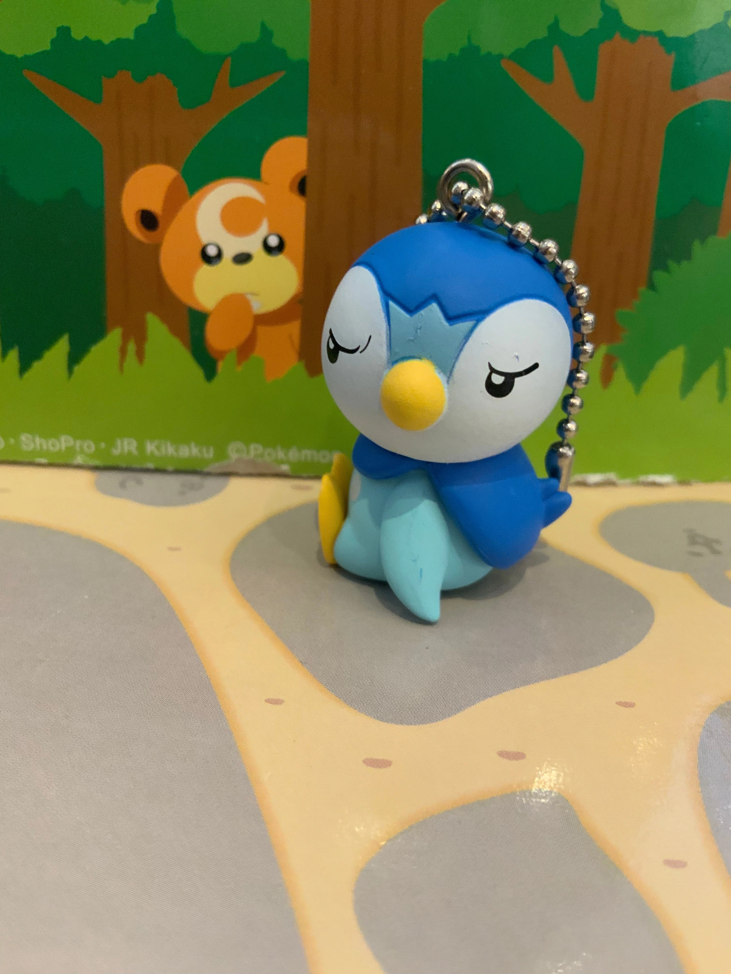 Pokemon Piplup Collection Figure Keychain 5 Pieces Set (In-stock) Superhero Decor