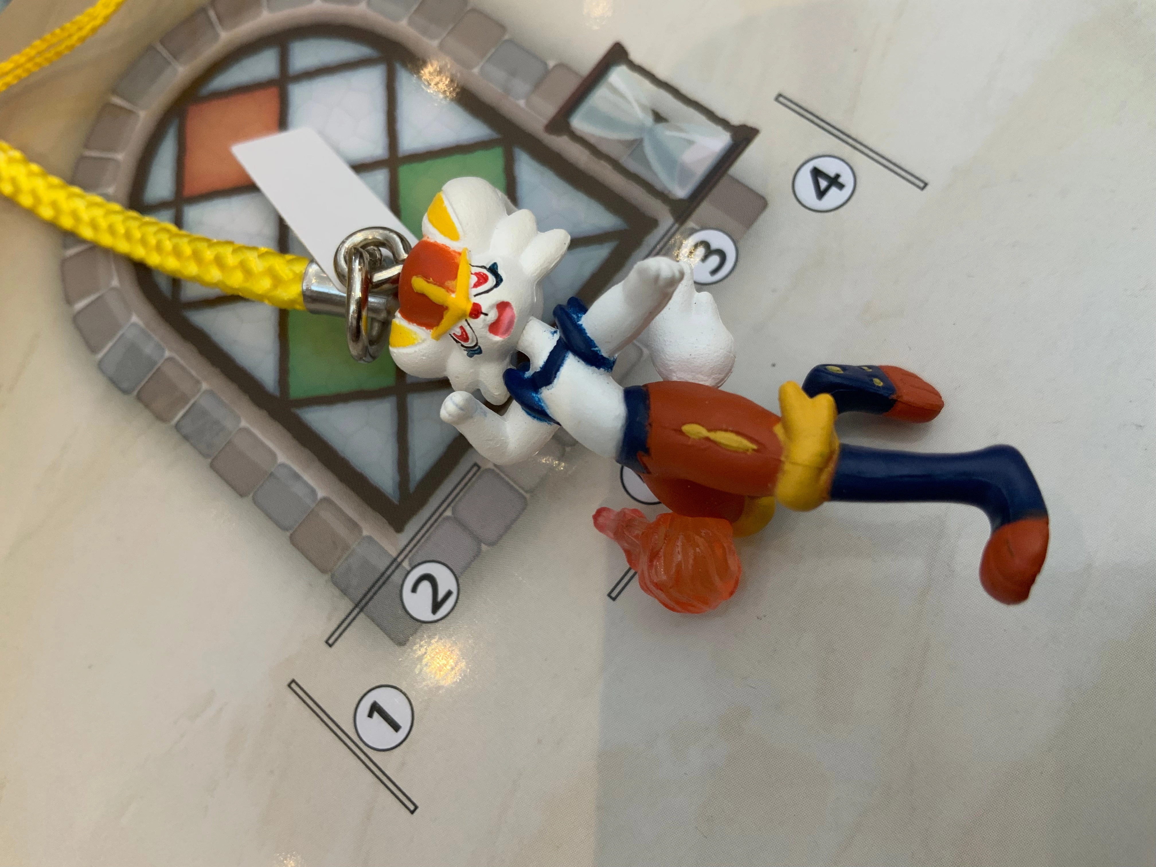 African Art Pokemon Sword and Shield Character Yellow Strap Figure Keychain 5 Pieces Set (In-stock)