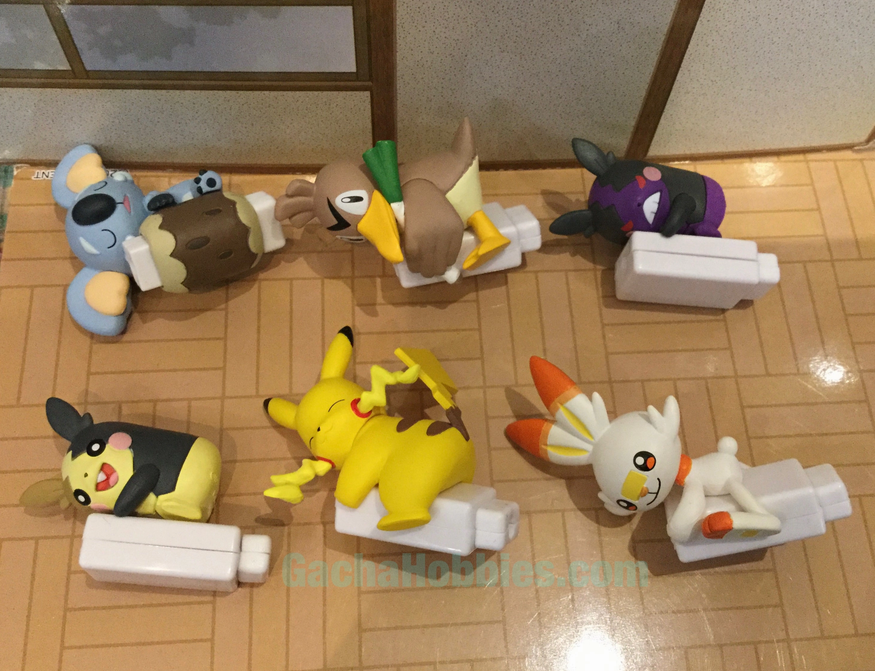 Sound Effect Pokemon Sword and Shield Hug Cable Holder Figure Vol.3 6 Pieces Set (In-stock)