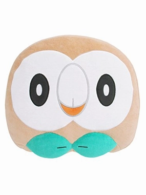 "Pokemon" Mochifuwa Cushion PZ19 Rowlet Face Award Winner Seasonal Decoration