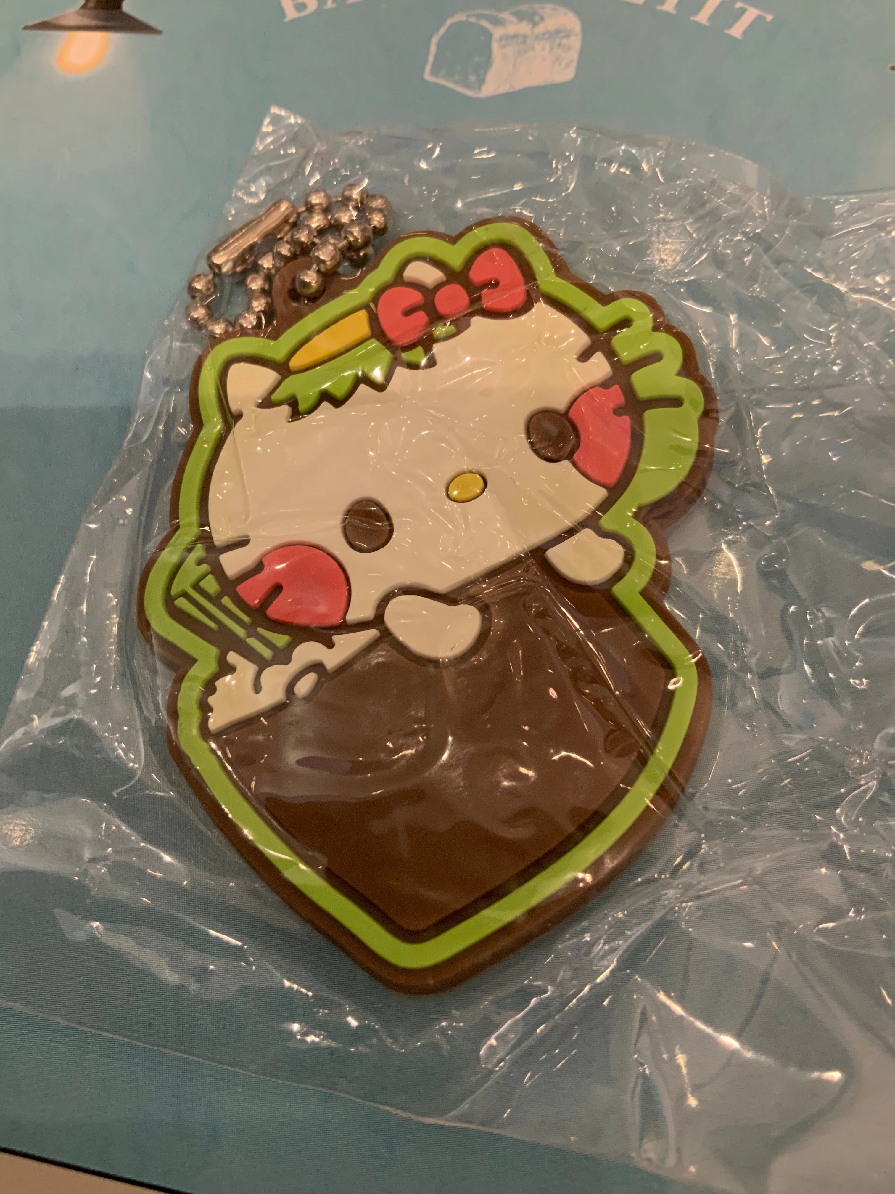 Cute Figure Character Toy Sanrio Hello Kitty and Sushi Rubber Keychain 5 Pieces Set (In-stock)