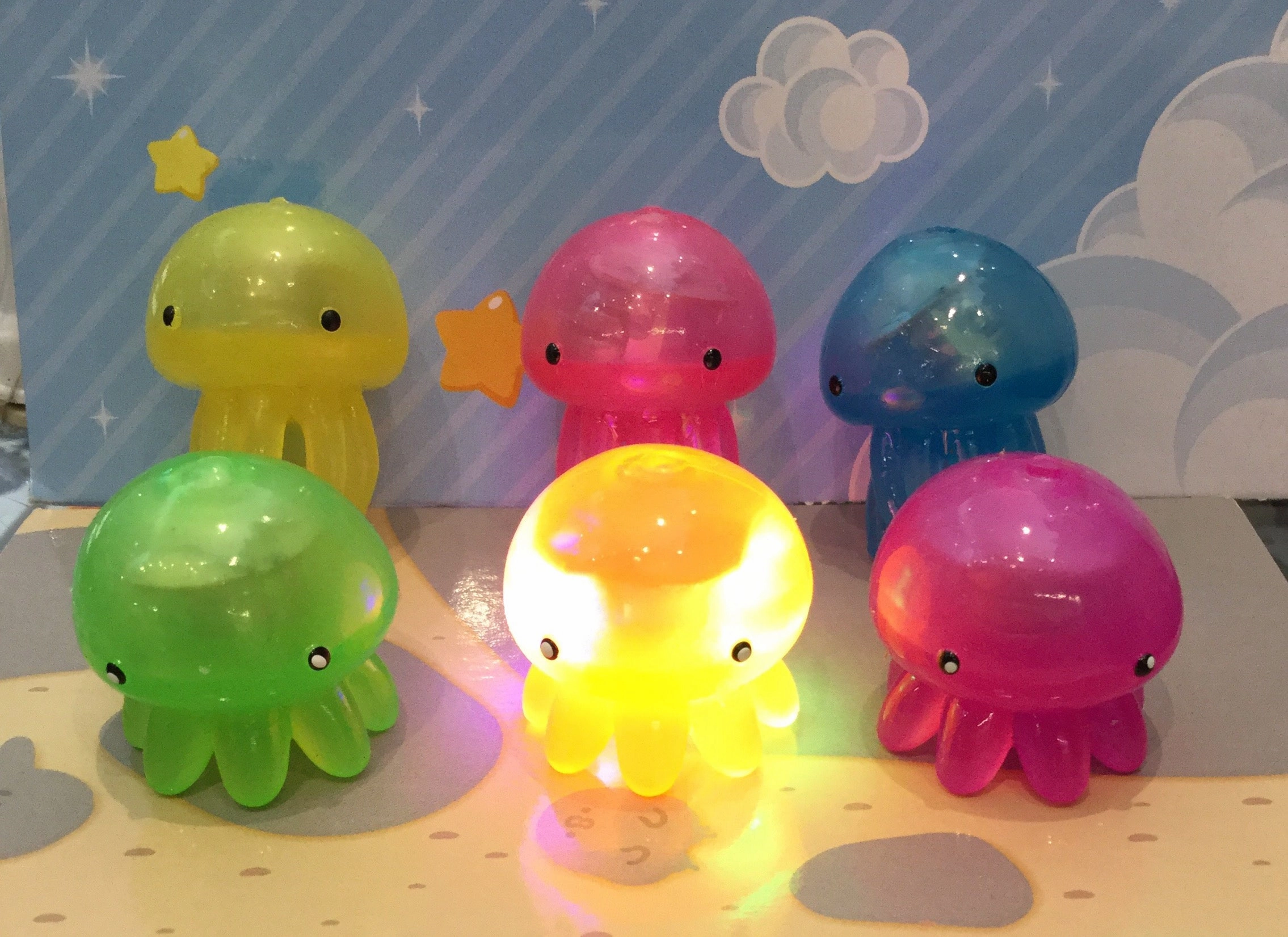 Lighting Jelly Fish 6 pcs Set (In-Stock) Desert Creature Limited Toy