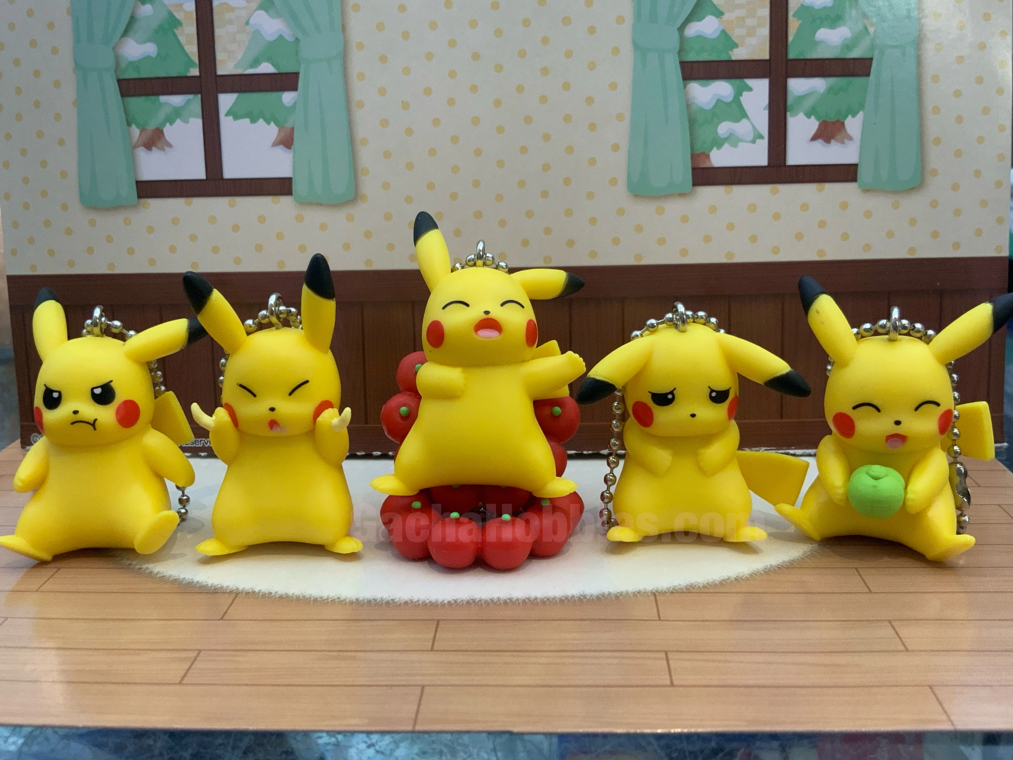 Pokemon Pikachu Collection Figure Keychain 5 Pieces Set (In-stock) Street Art Man Cave