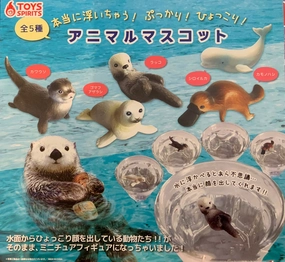 Japanese Anime Global Citizen Toys spirits Really Float! Plum! Hakori! Animal Mini Figure 5 Pieces Set (In-stock)