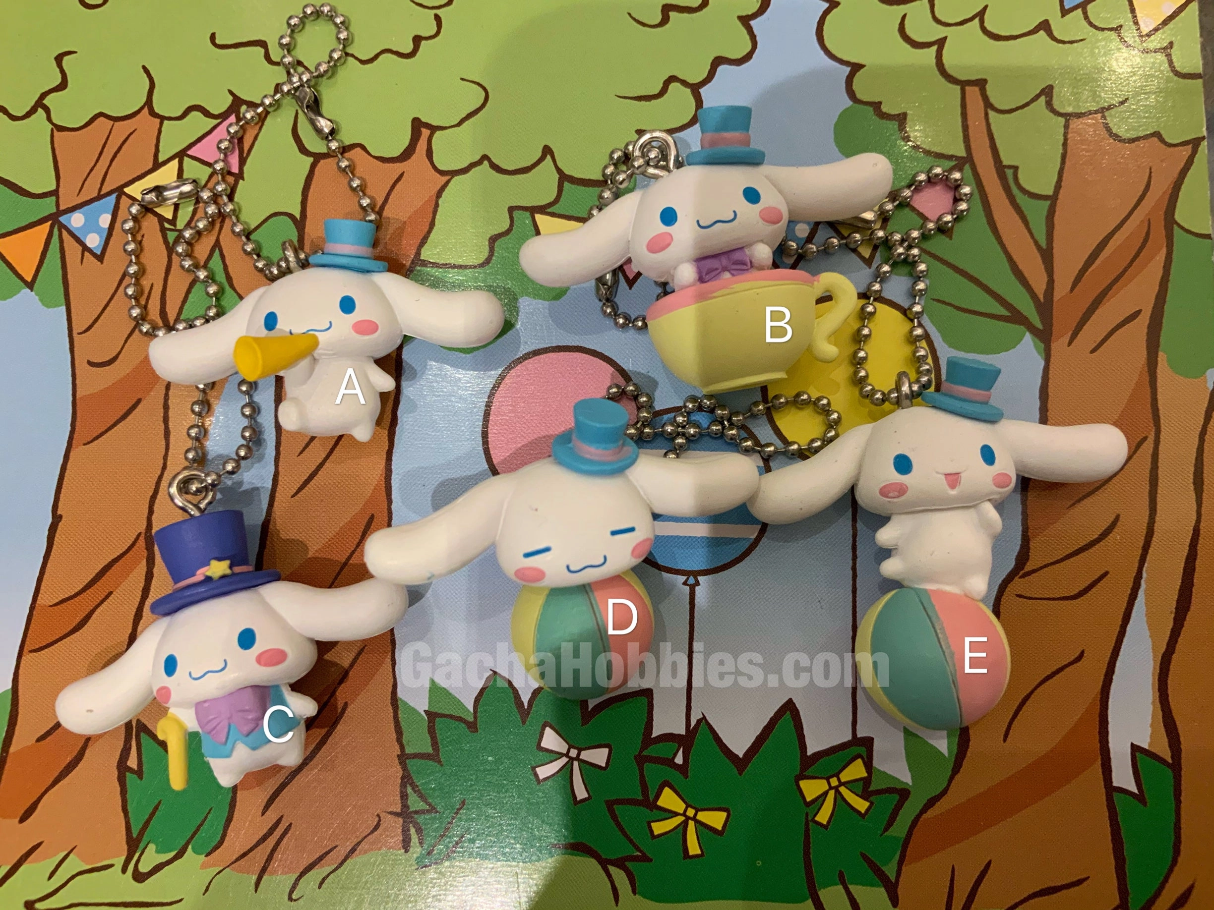 Expert Level Sanrio Cinnamoroll Circus Figure Keychain 5 Pieces Set (In-stock)
