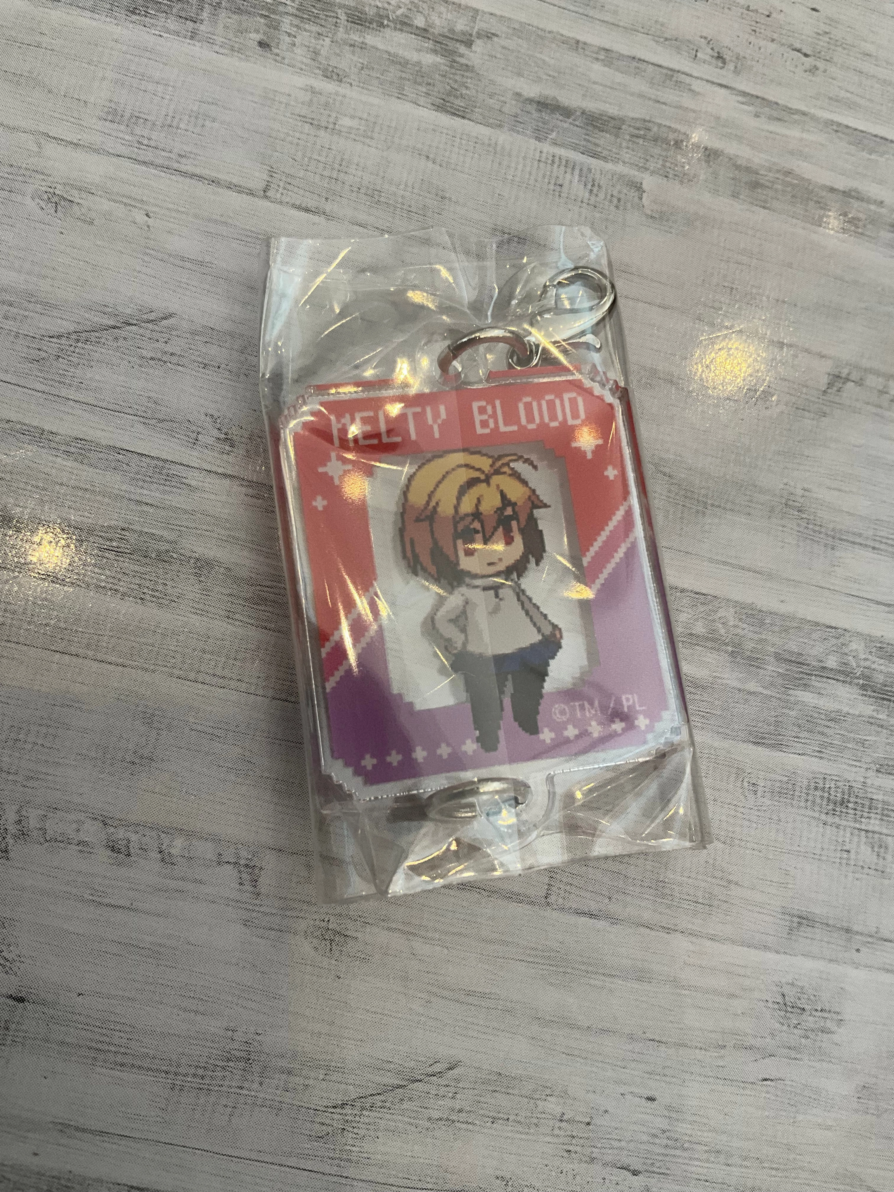 TYPE-MOON Tsukihime Melty Blood Character Pixel Small Acrylic Keychain 8 Pieces Set (In-stock) Home Office Party Decoration