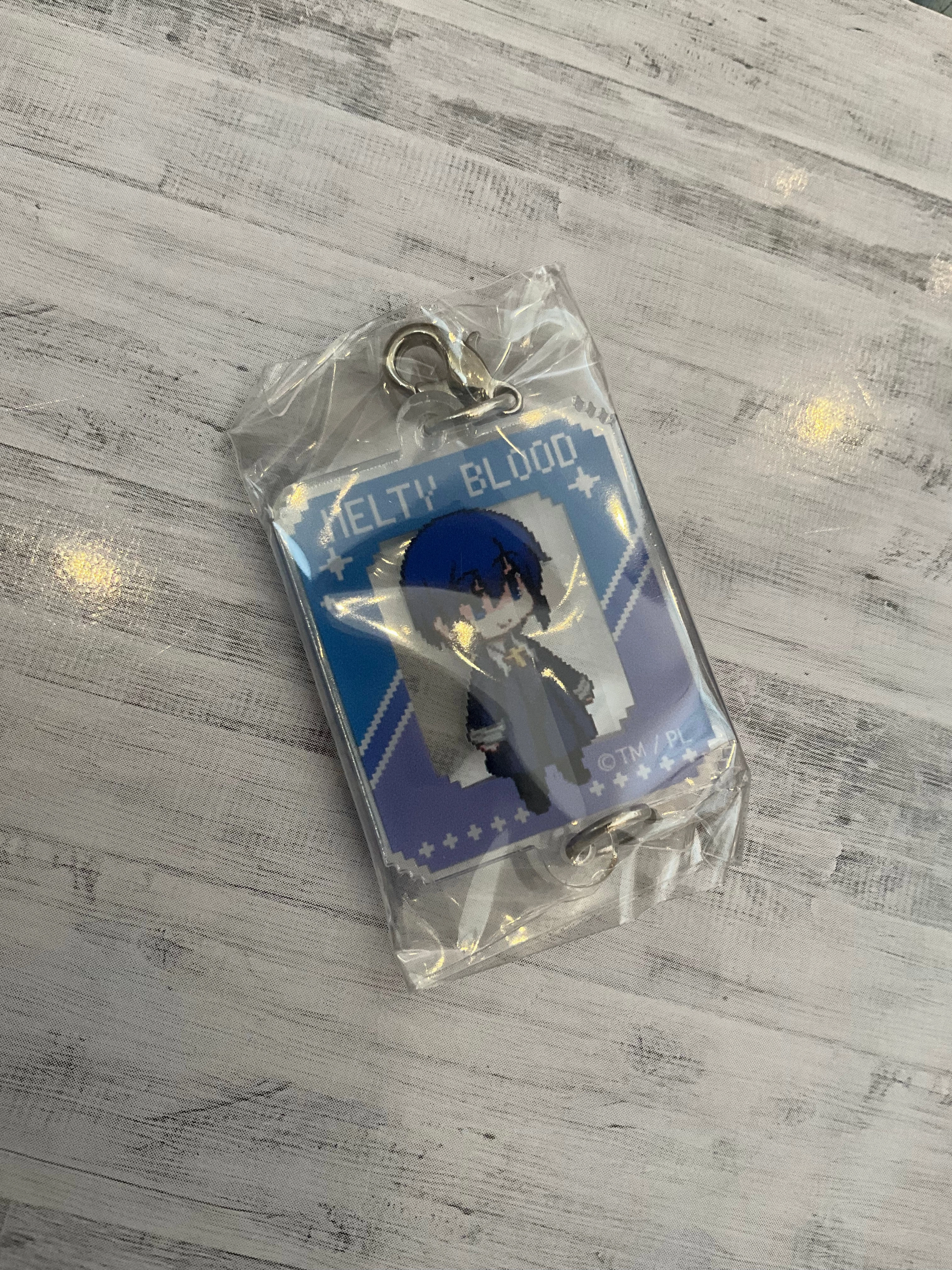 Glass Art TYPE-MOON Tsukihime Melty Blood Character Pixel Small Acrylic Keychain 8 Pieces Set (In-stock)