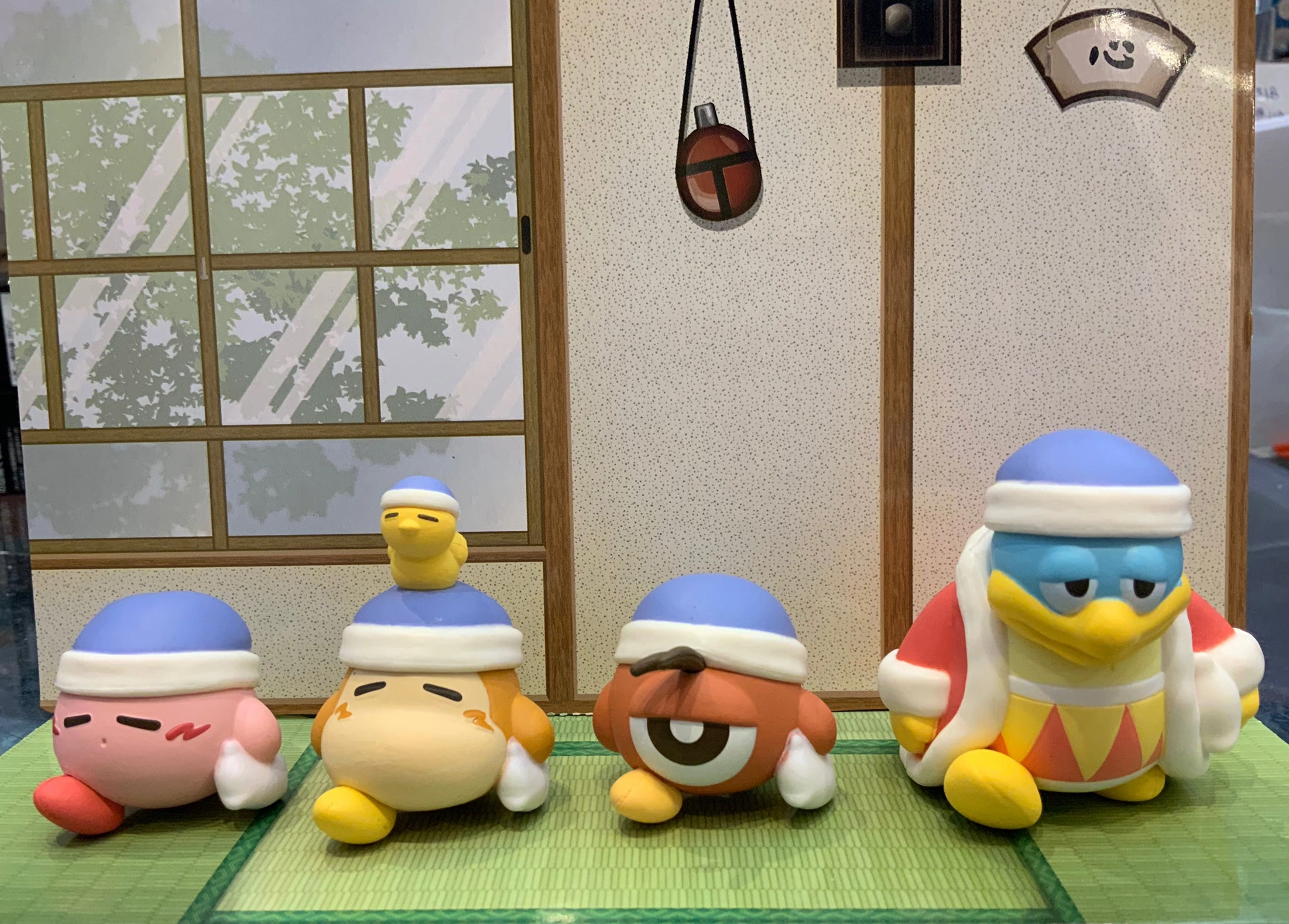 Pupupu Friends Kirby Sleepy Figure 4 Pieces Set (In-stock) Fantasy Decor