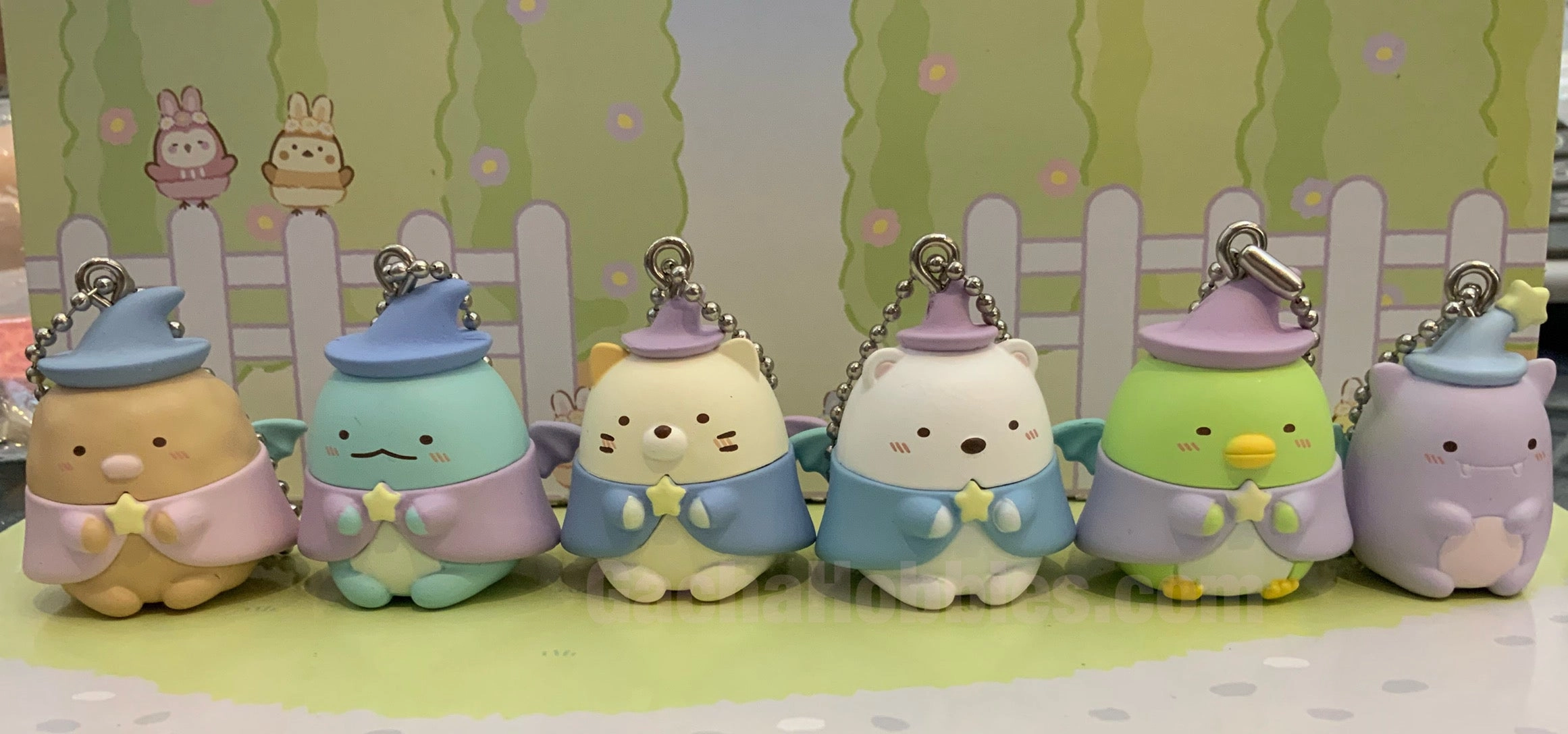 Staff Pick Collectible Product Sumikko Gurashi Demon Wizard Figure Keychain 6 Pieces Set (In-stock)
