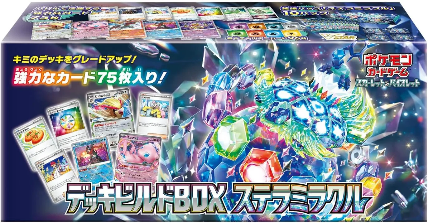Hidden Drop Discovery "Pokemon Card Game Scarlet & Violet" Deck Build Box Stellar Miracle