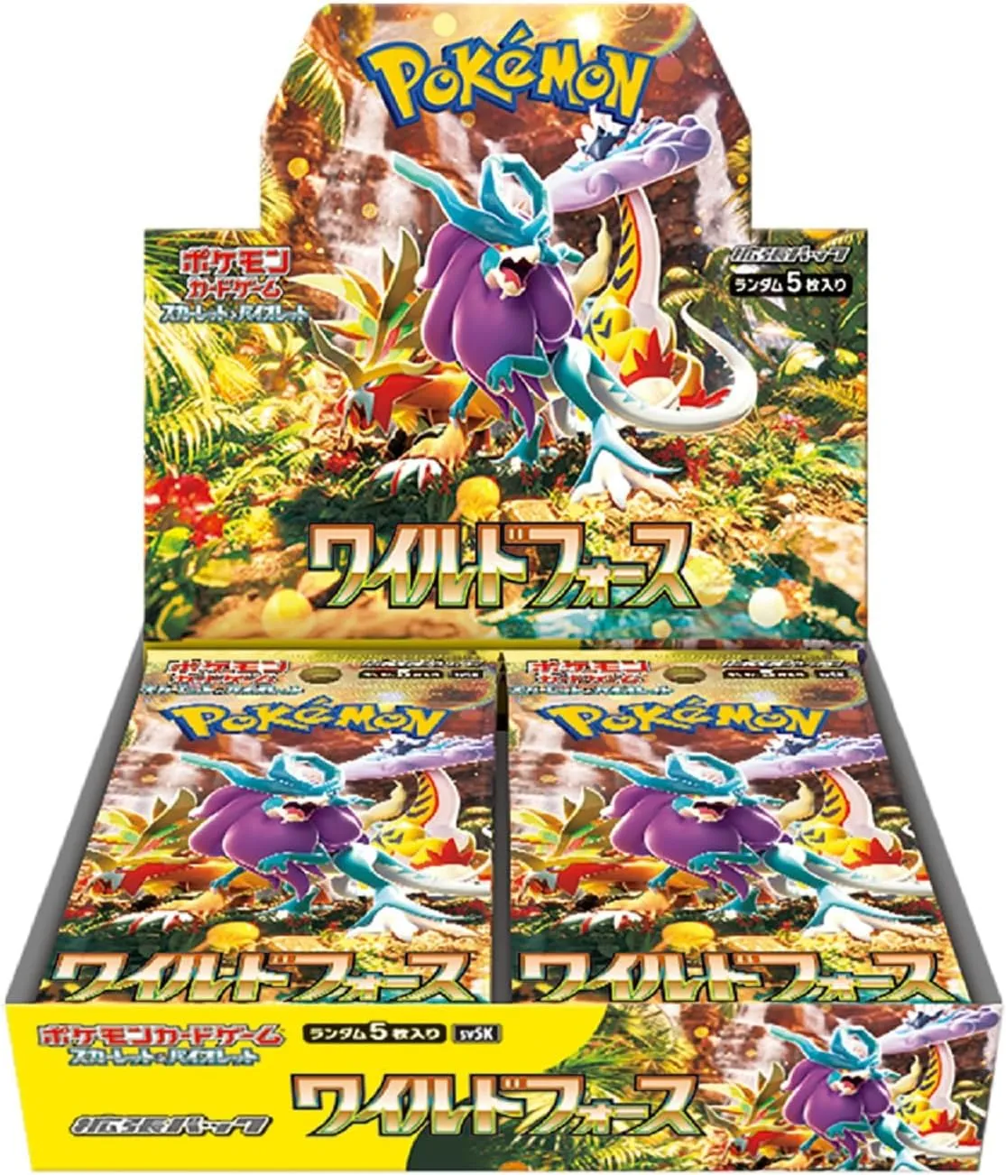 "Pokemon Card Game Scarlet & Violet" Expansion Pack Wild Force Collector's Drop Series Collectible Series Display