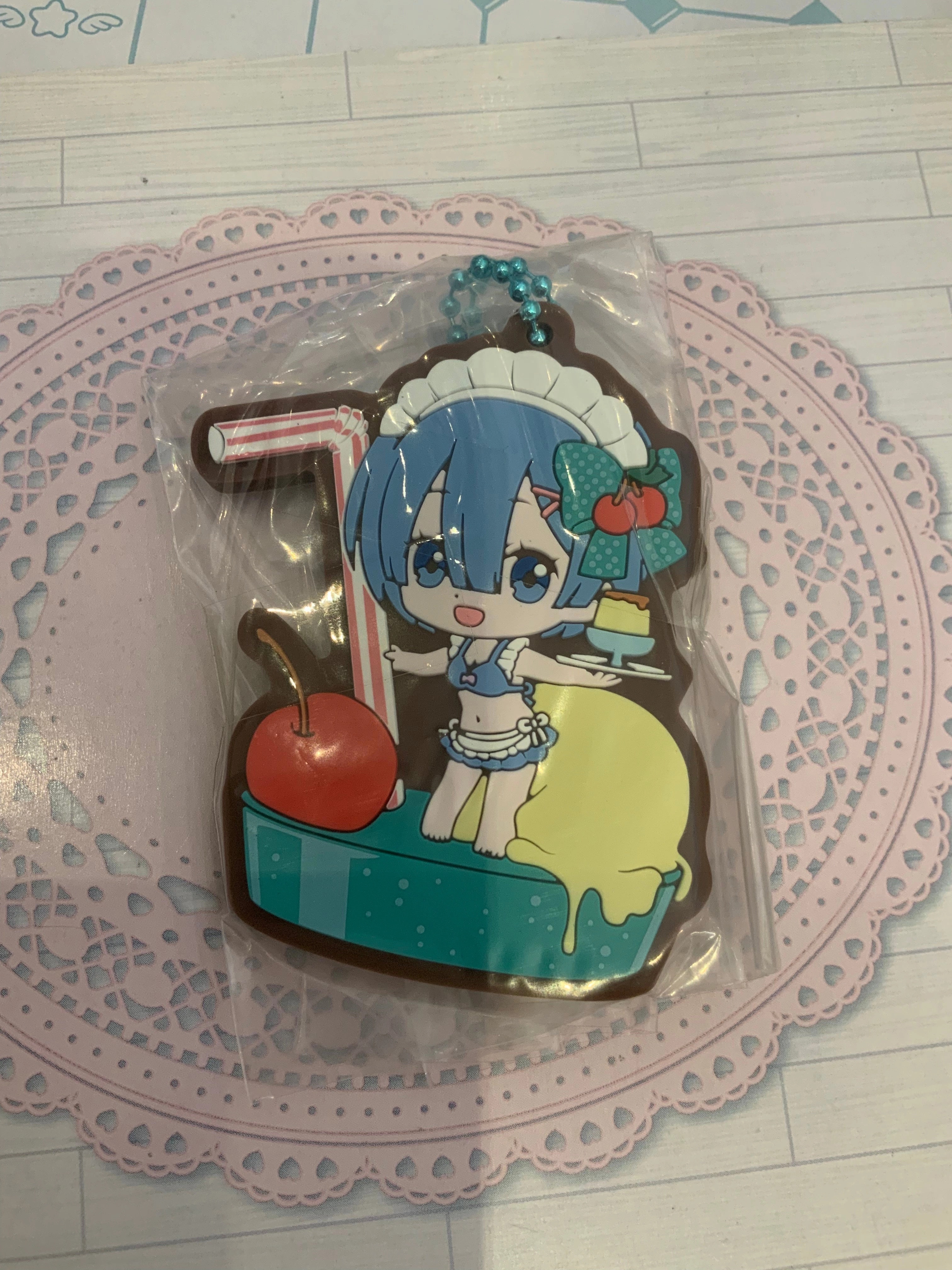 Re:Zero Life In a Different World From Zero Ram & Rem Summer Winter Rubber Keychain 4 Pieces Set (In-stock) Extinct Creature PVC Creation