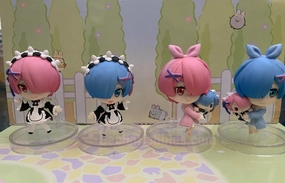 Re:Zero Starting Life in Another World Ram & Rem Birthday Mini Figure 4 Pieces Set (In-stock) Character Showcase Smart Toy
