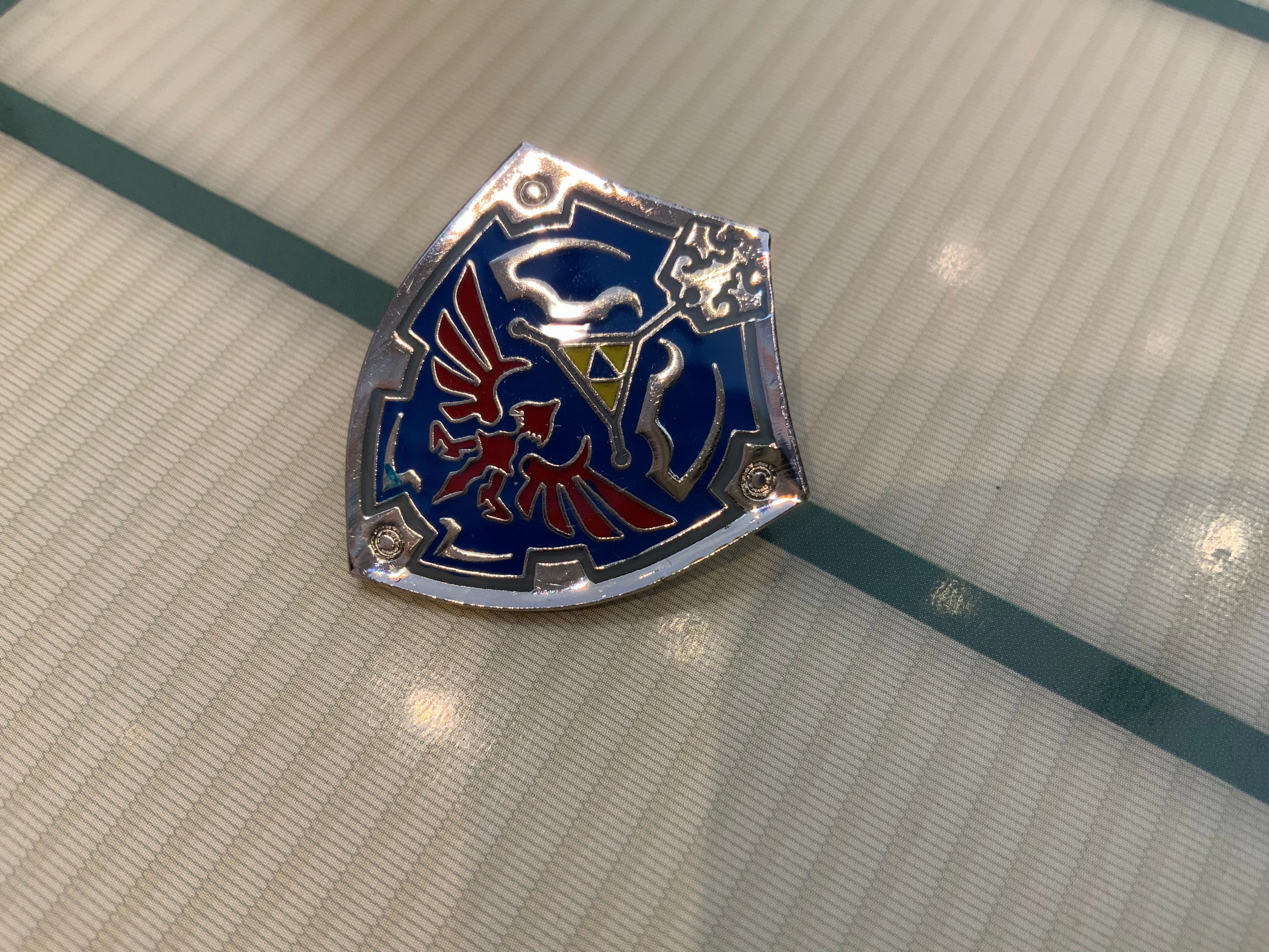 Samurai Figure Legend of Zelda Emblem Pins 6 Pieces Set (In-stock)