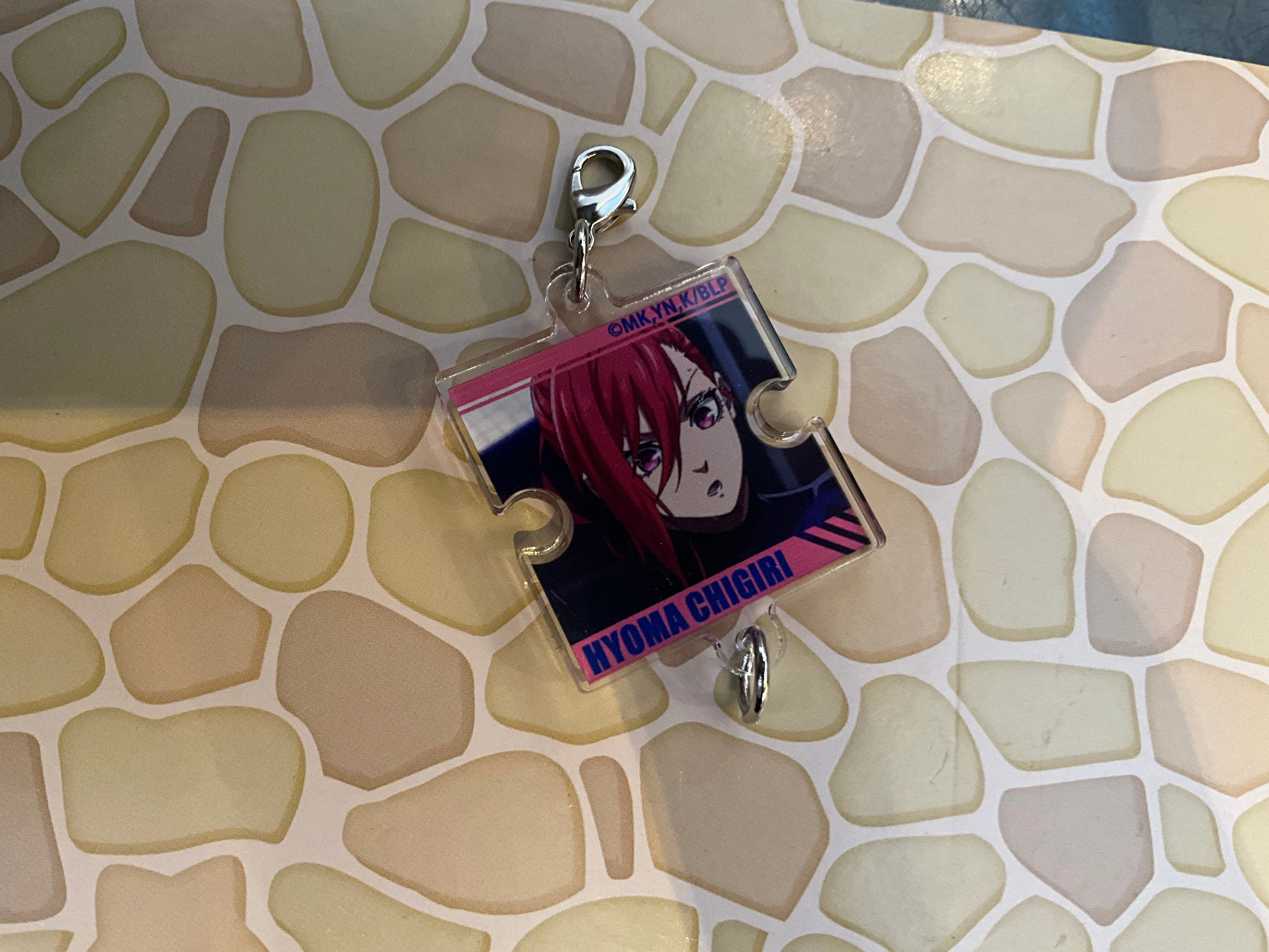 Casual Fan NIC Blue Lock Characters Mini Acrylic Puzzle Piece Keychain 10 Pieces Set (In-stock)